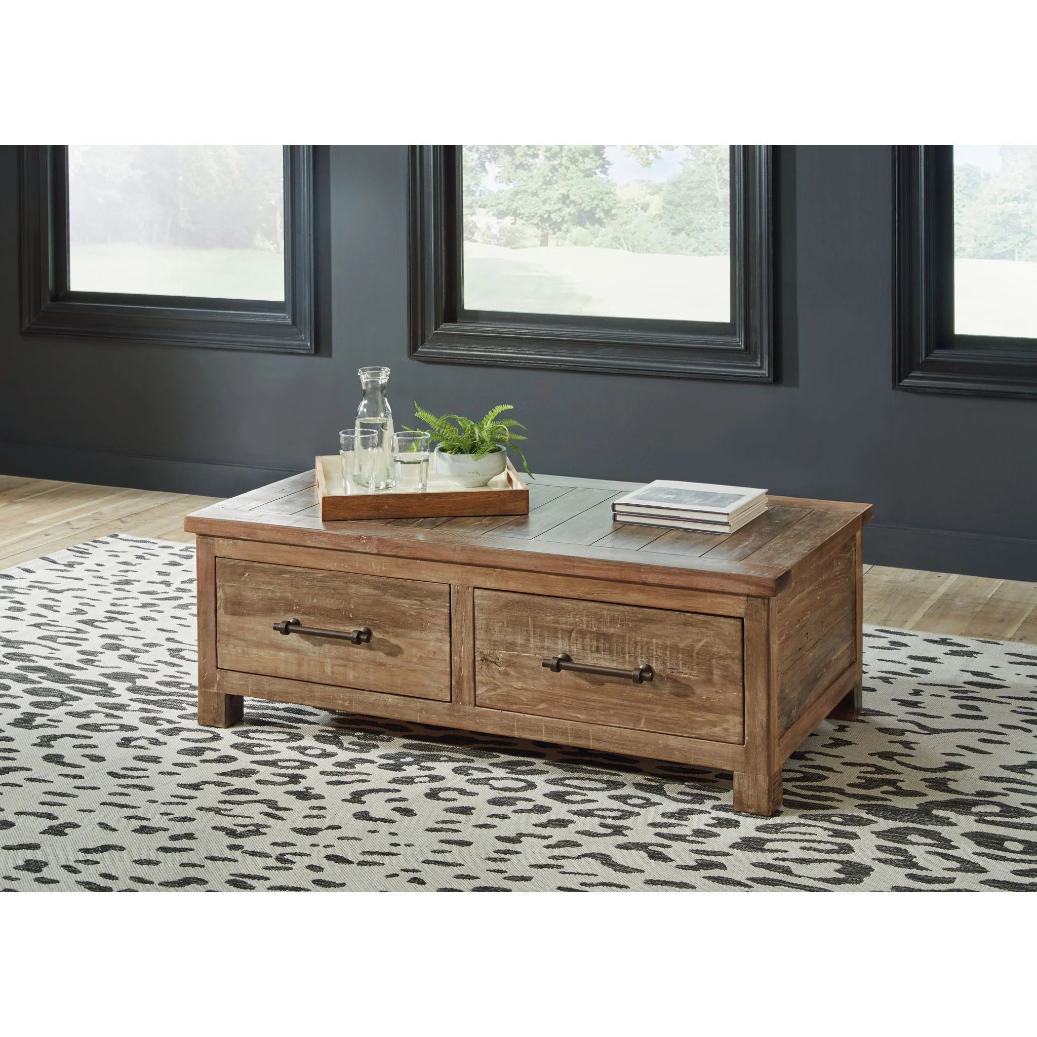 Randale Coffee Table with Storage - Image 2