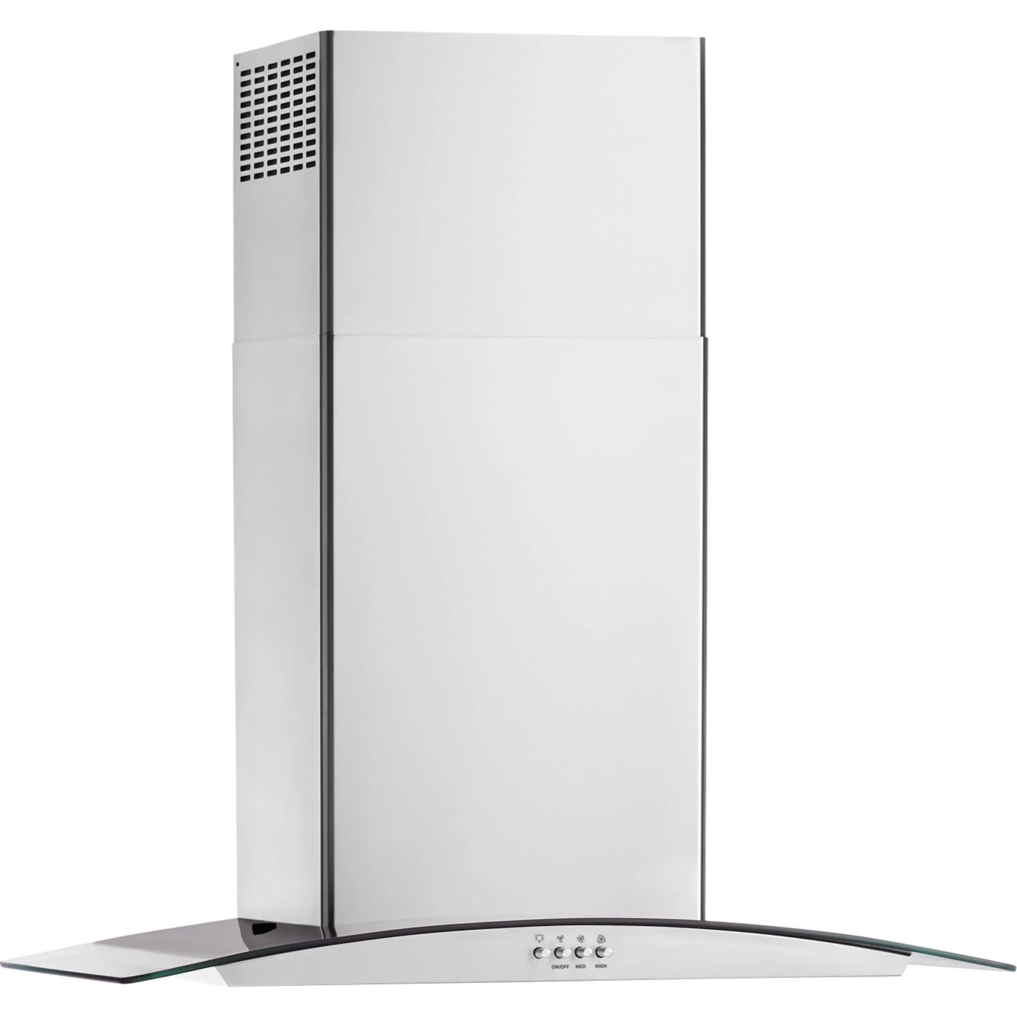 Whirlpool 30" Curved Glass Wall Mount Range Hood -Stainless Steel (WVW51UC0LS) - Image 2