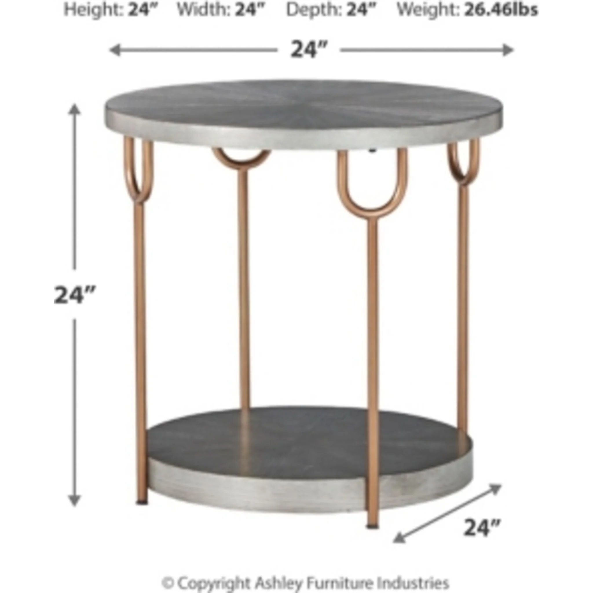 Ranoka Round End Table - Image 9