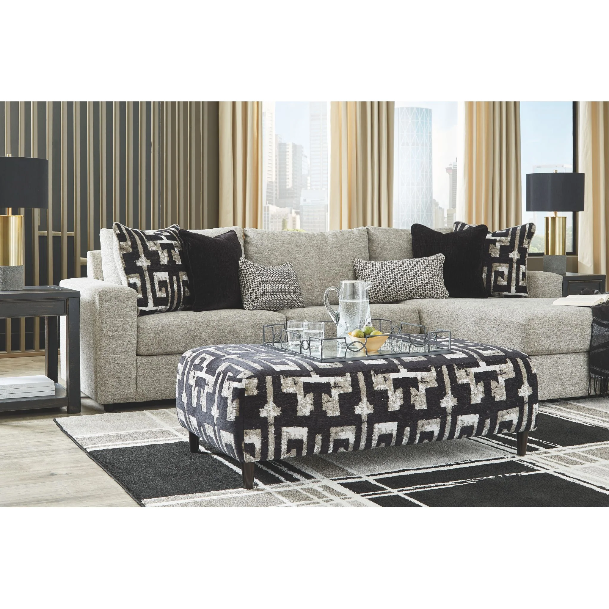 Ravenstone Oversized Accent Ottoman - Image 6