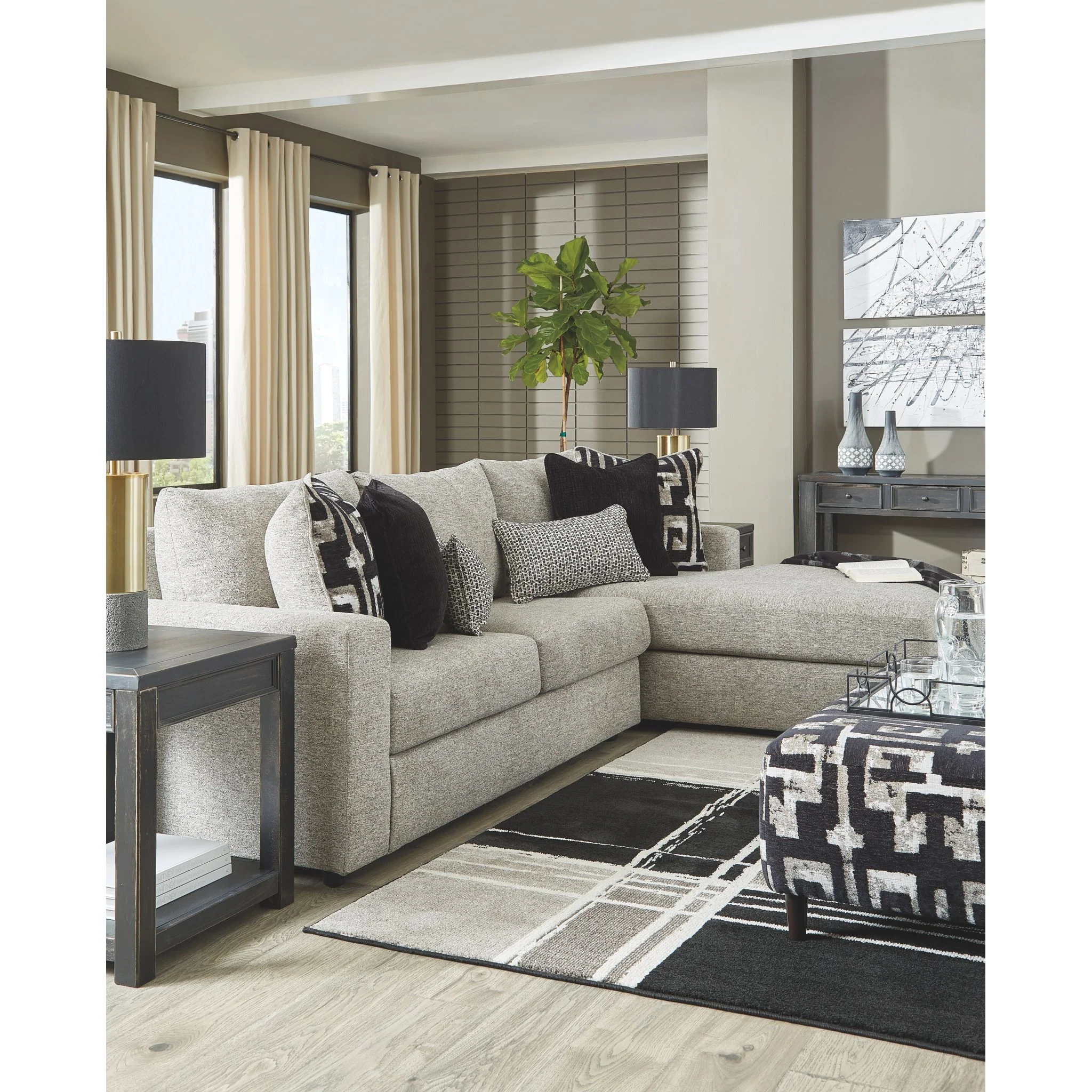 Ravenstone Oversized Accent Ottoman - Image 7