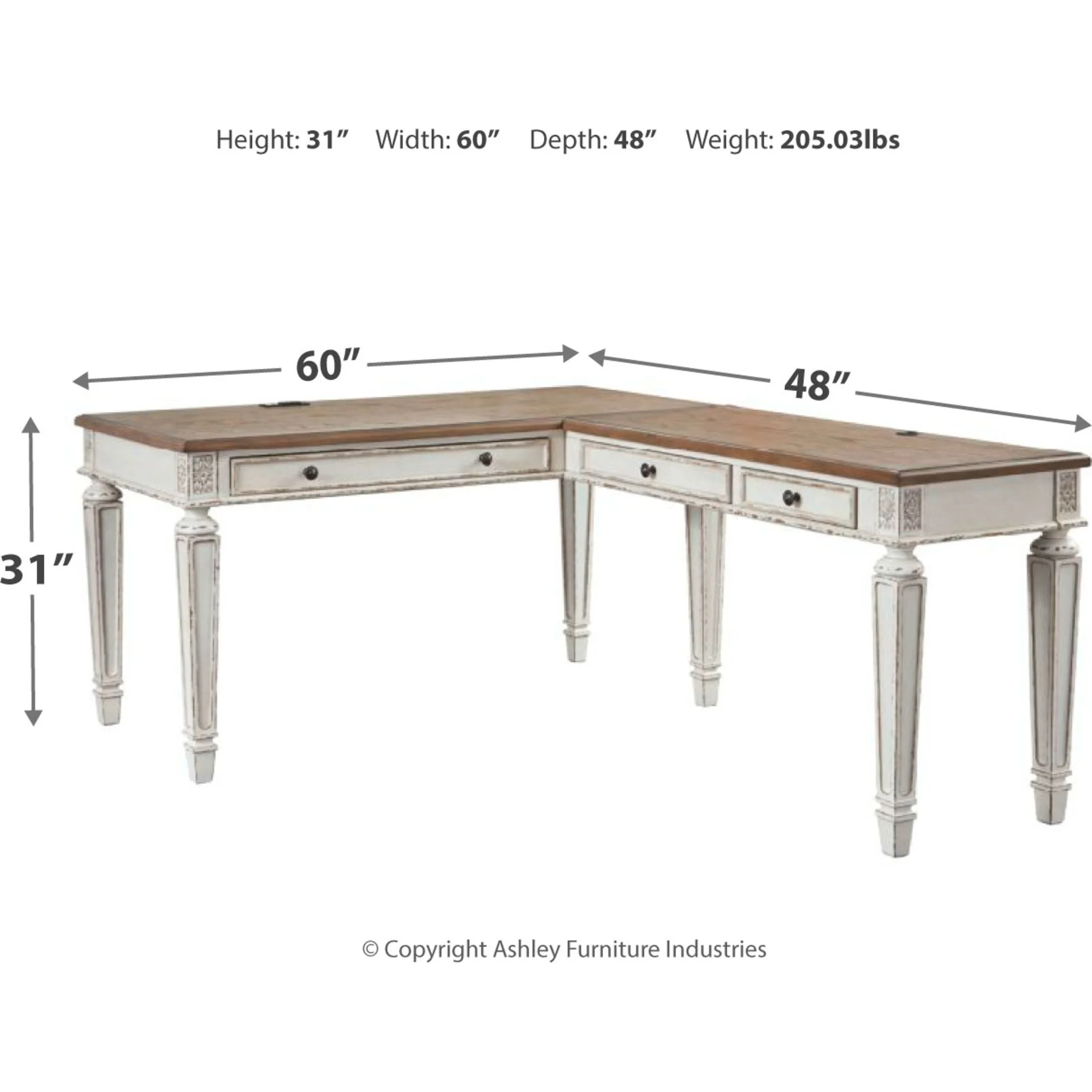 Realyn 2 Piece Desk - Image 11