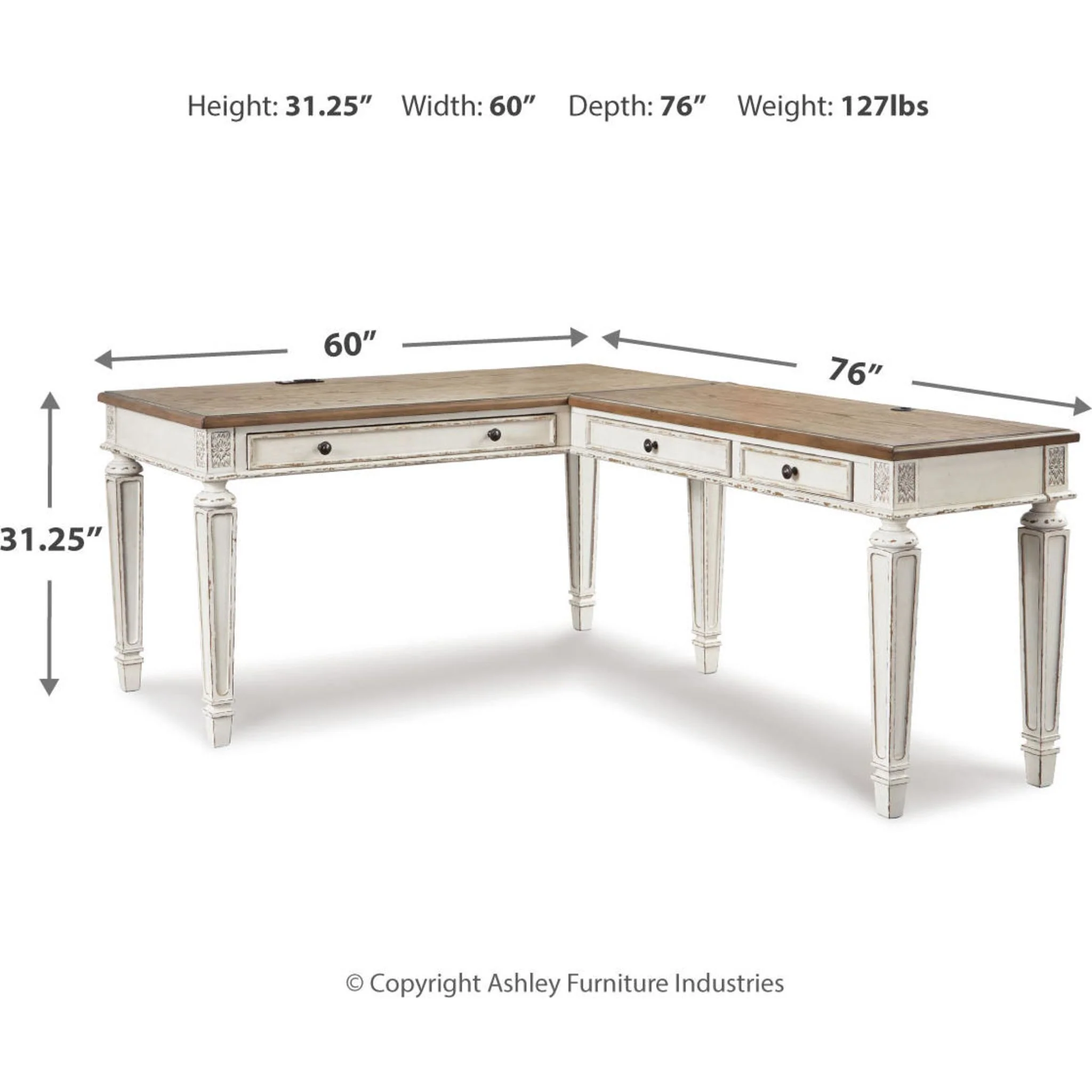 Realyn 2 Piece Desk - Image 18
