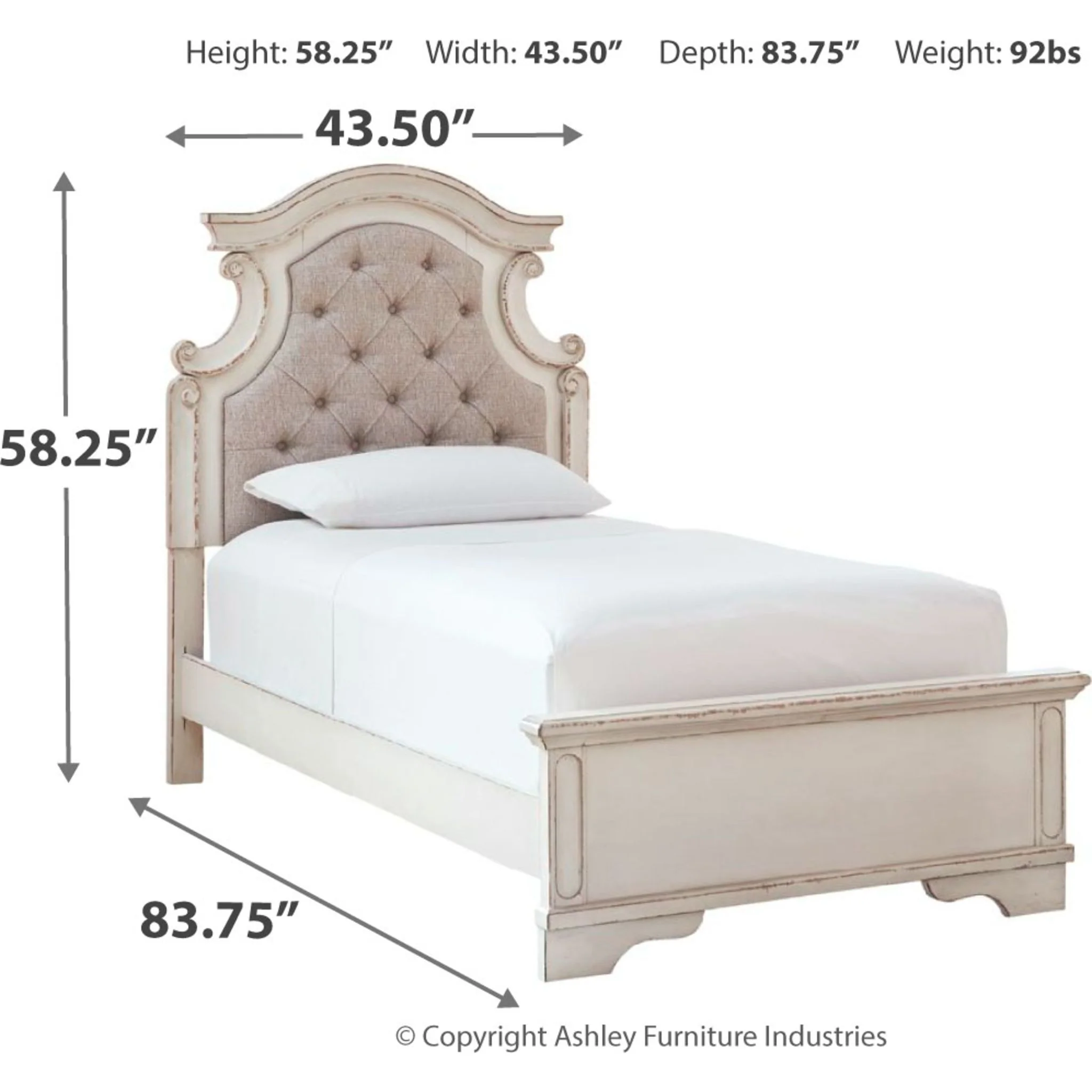 Realyn 3 Piece Panel Bed - Image 4