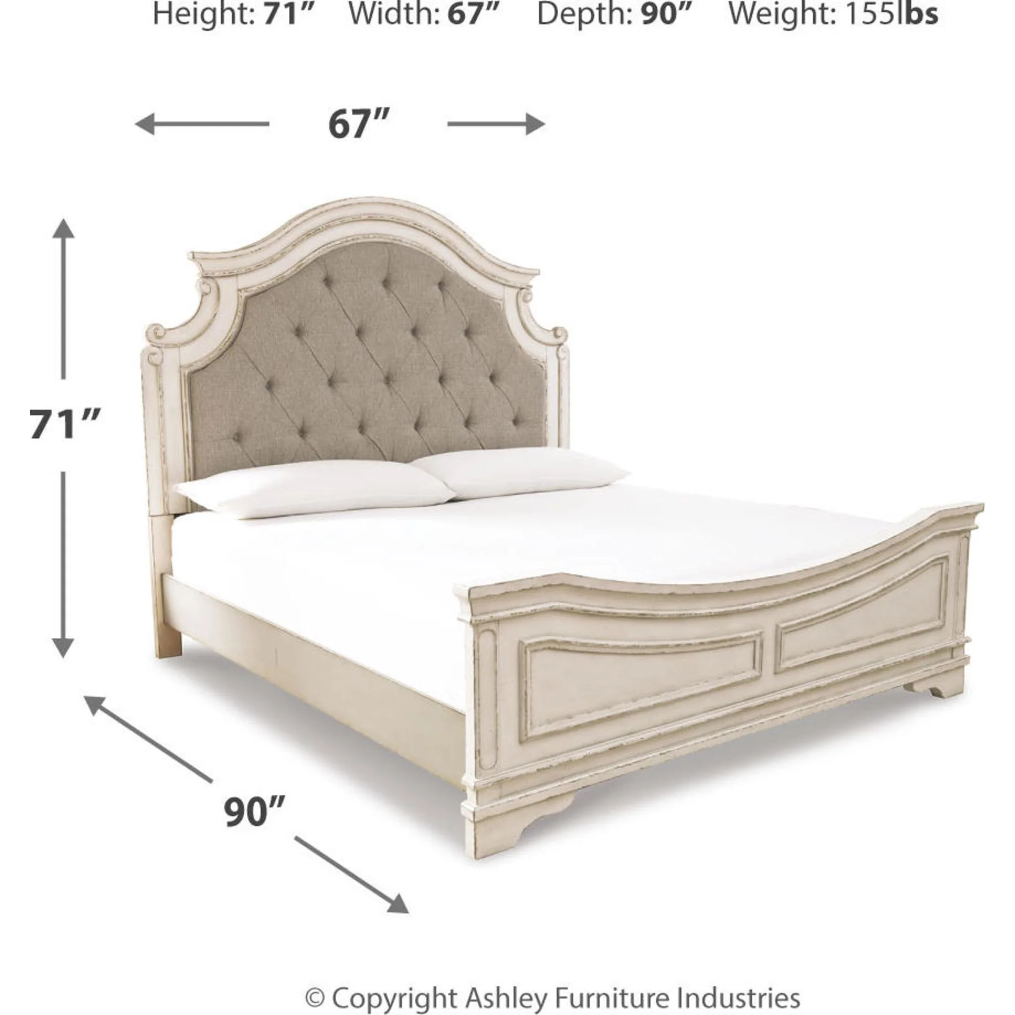 Realyn 3 Piece Panel Bed - Image 19