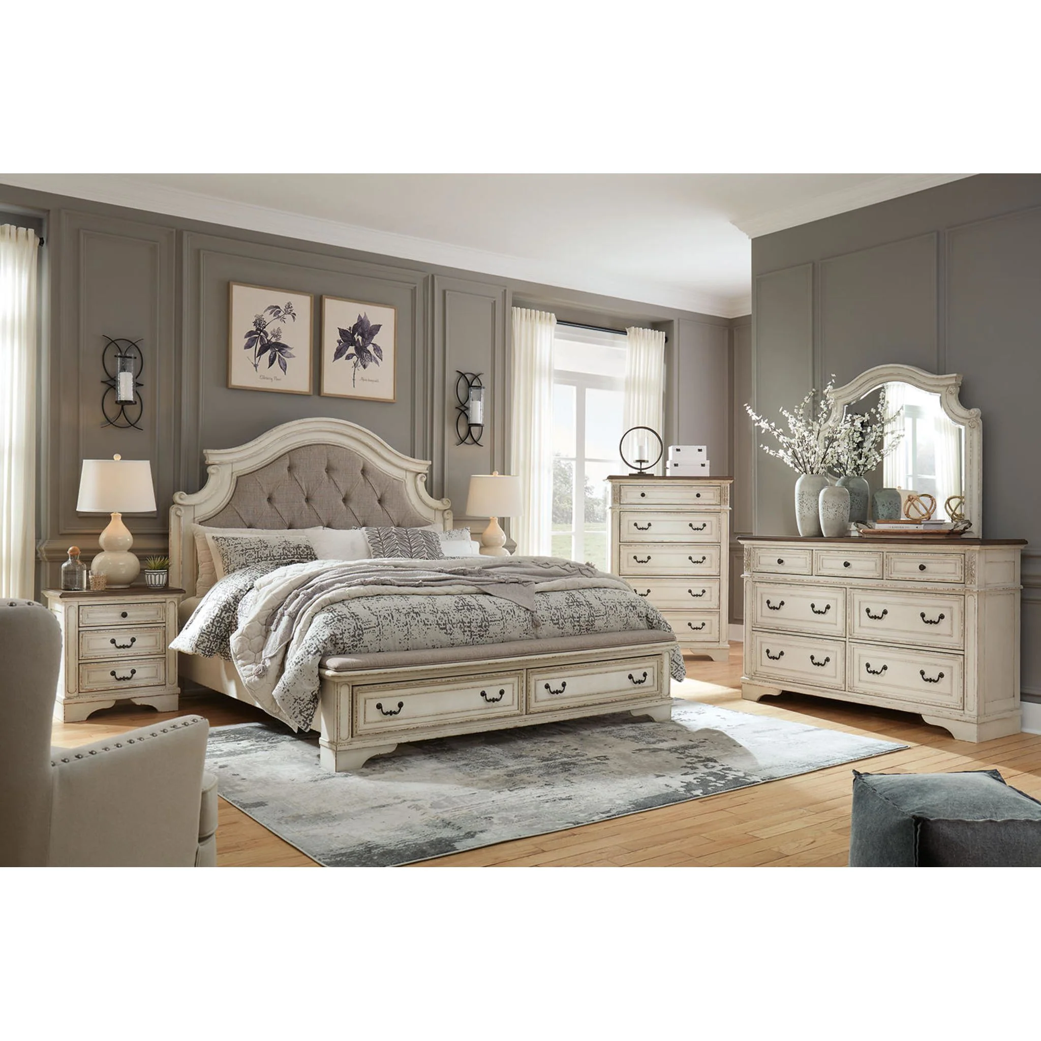 Realyn 5 Piece Queen Panel Bedroom - Image 6