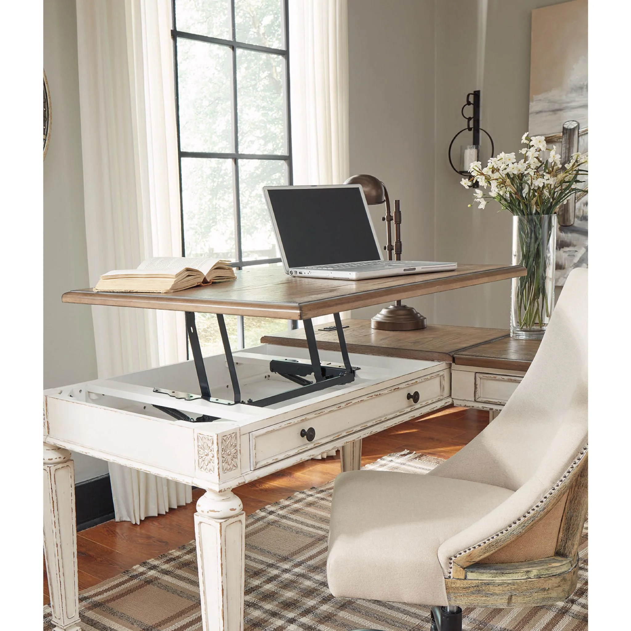 Realyn Lift Top Desk with Return - Image 20