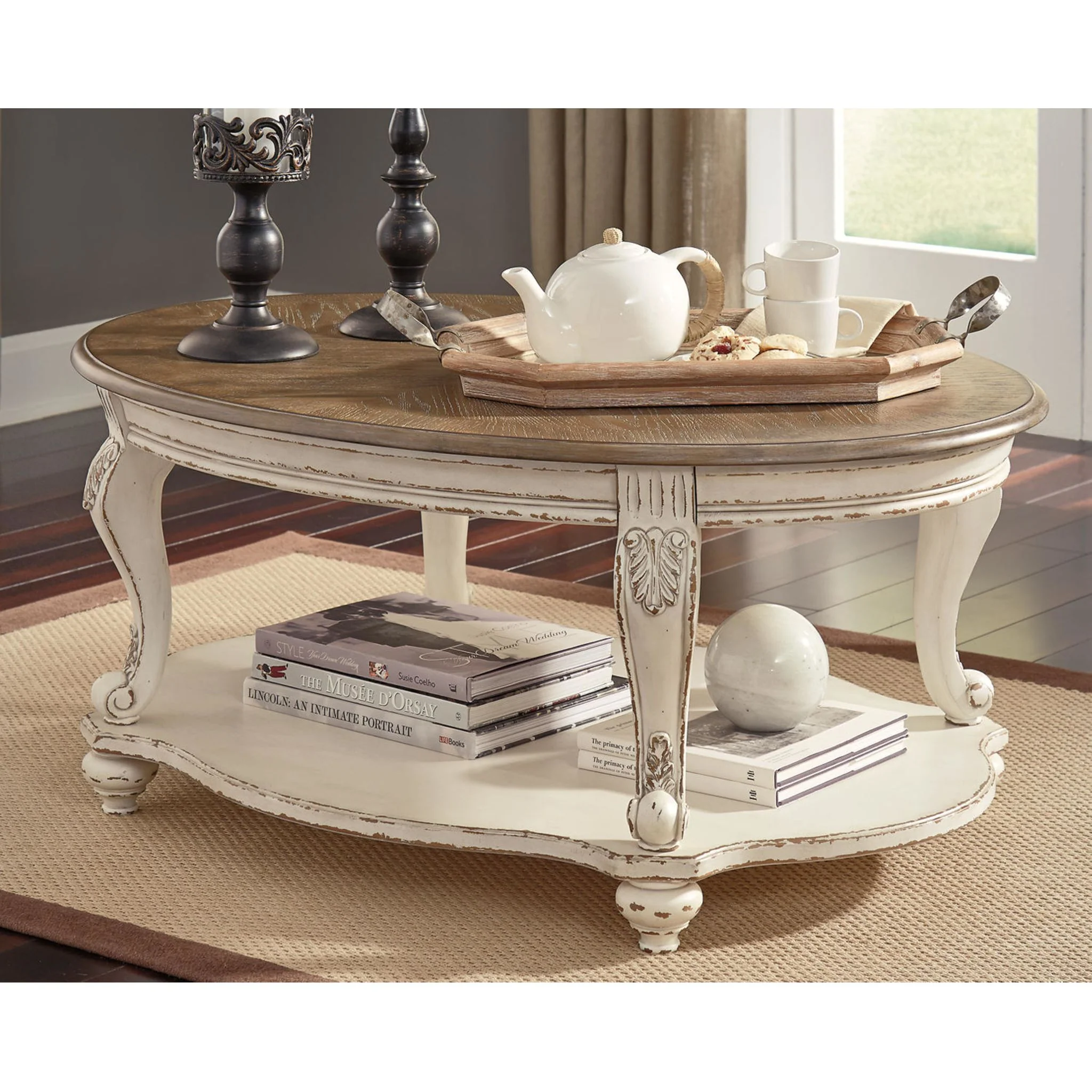 Realyn Oval Coffee Table - Image 10