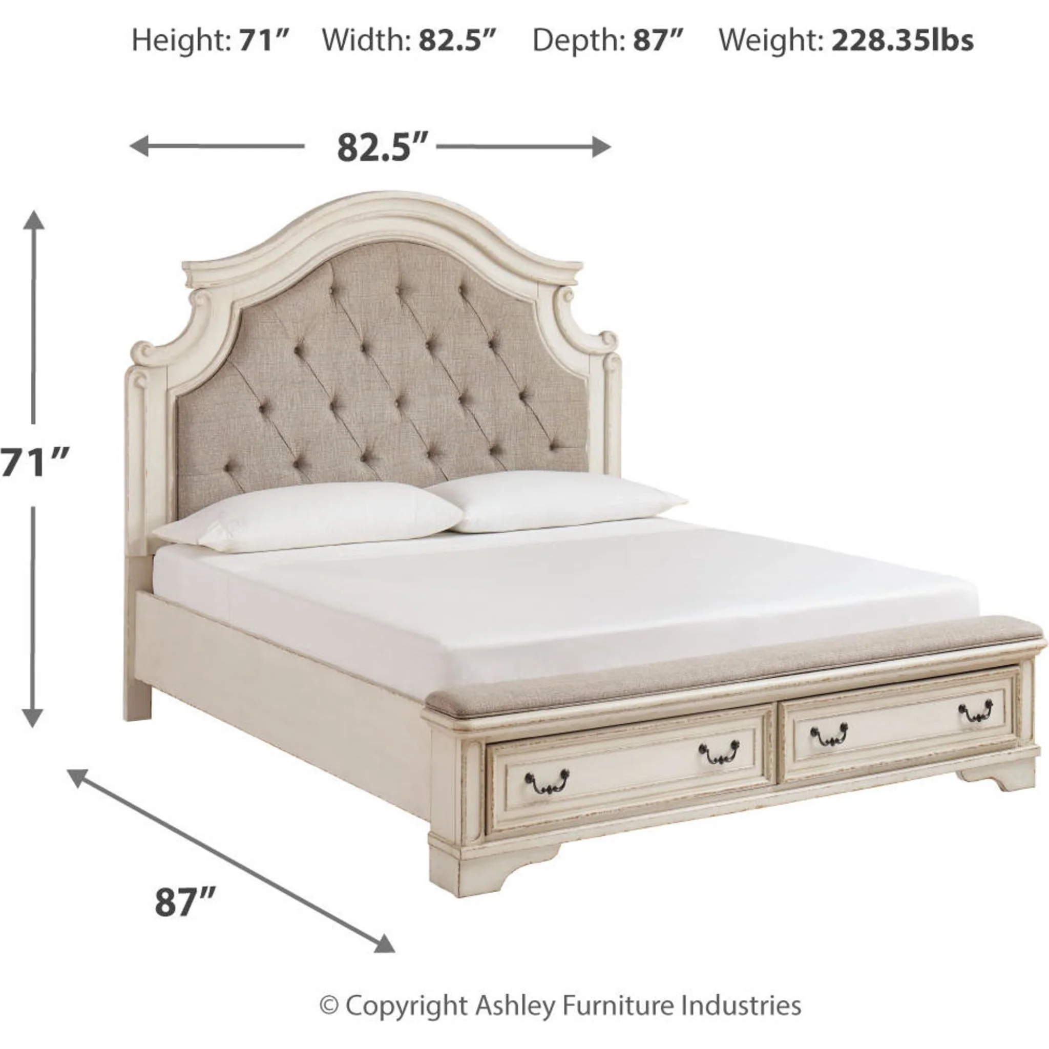 Realyn Upholstered Bed - Image 43