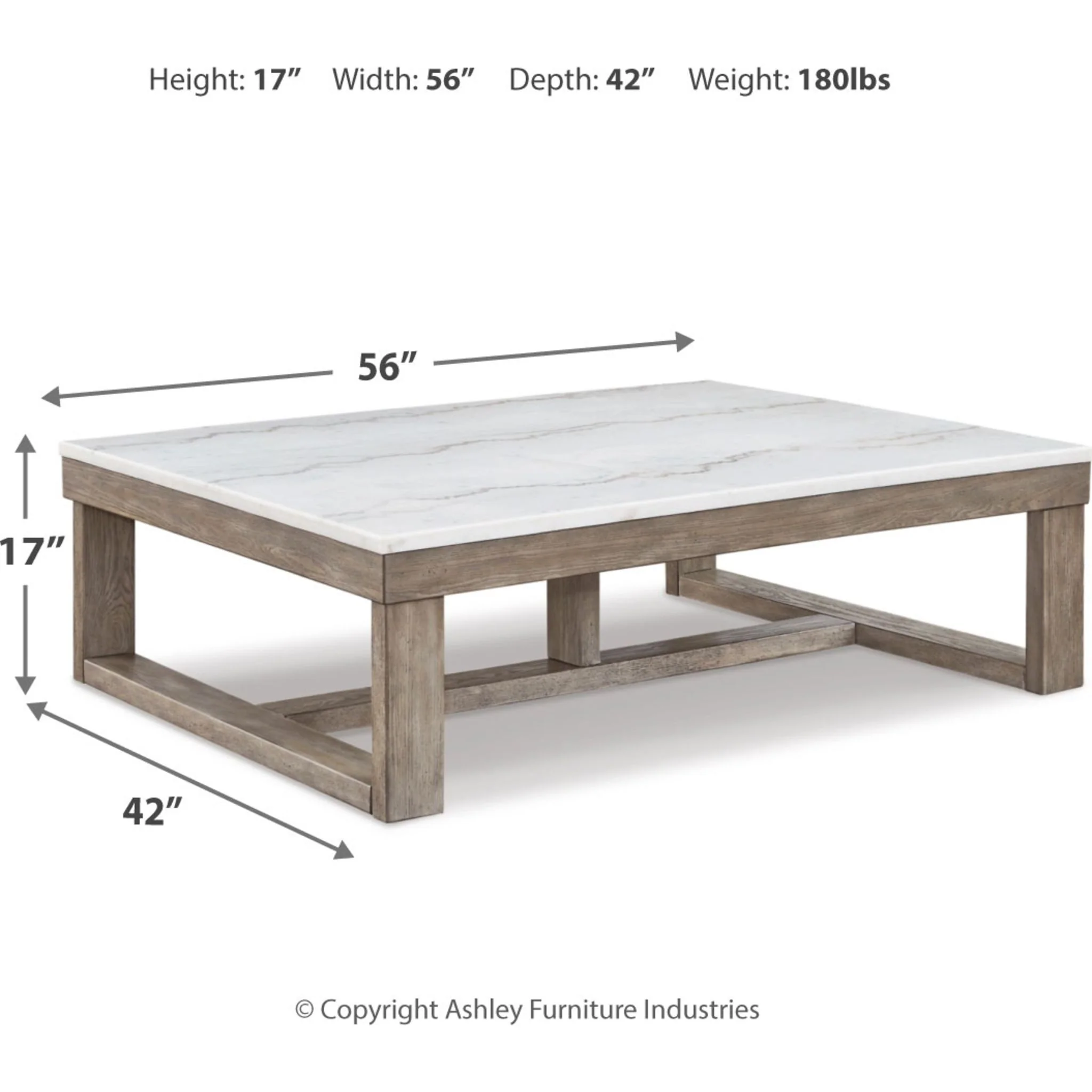 Loyaska Rectangle Coffee Table - Image 6
