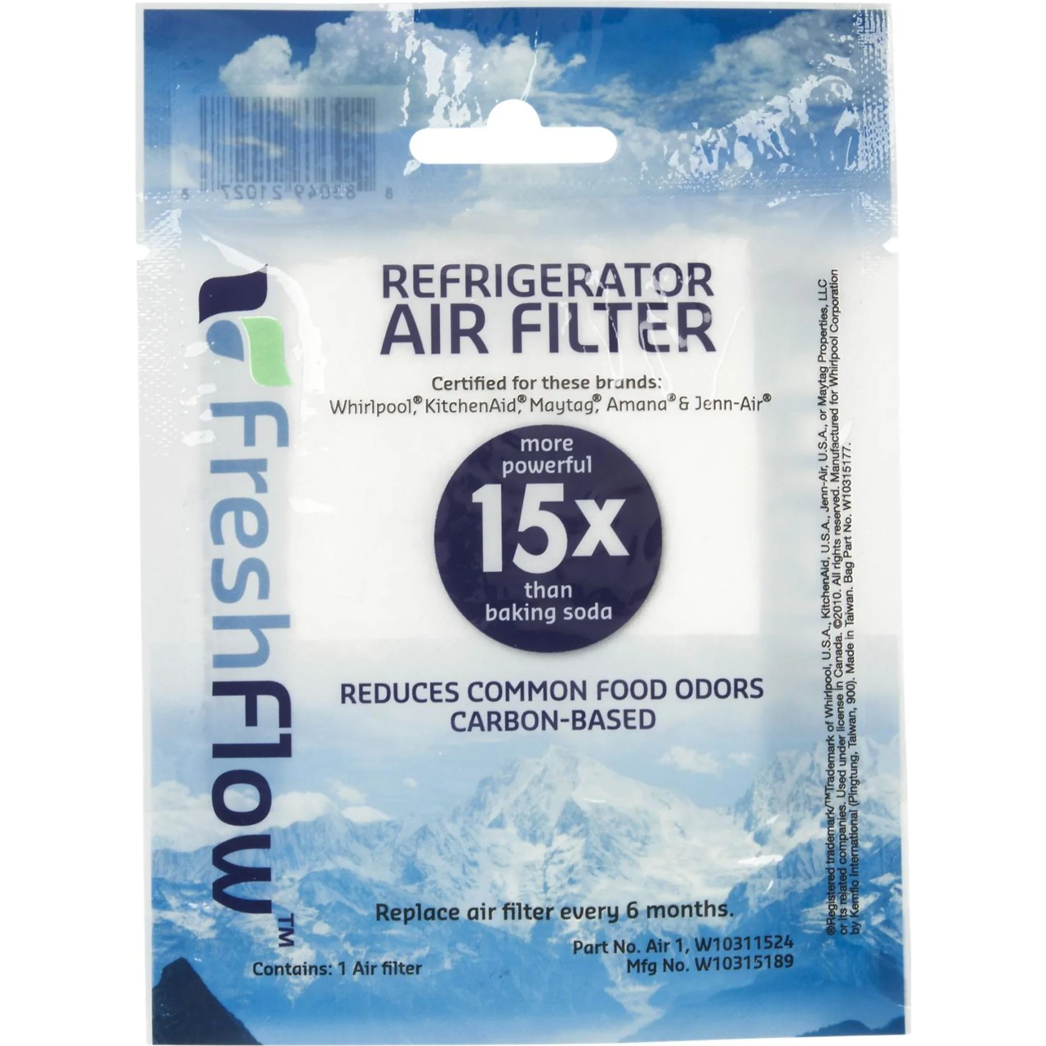 Whirlpool Refrigerator FreshFlowAir Filter -White (W10311524) - Image 3