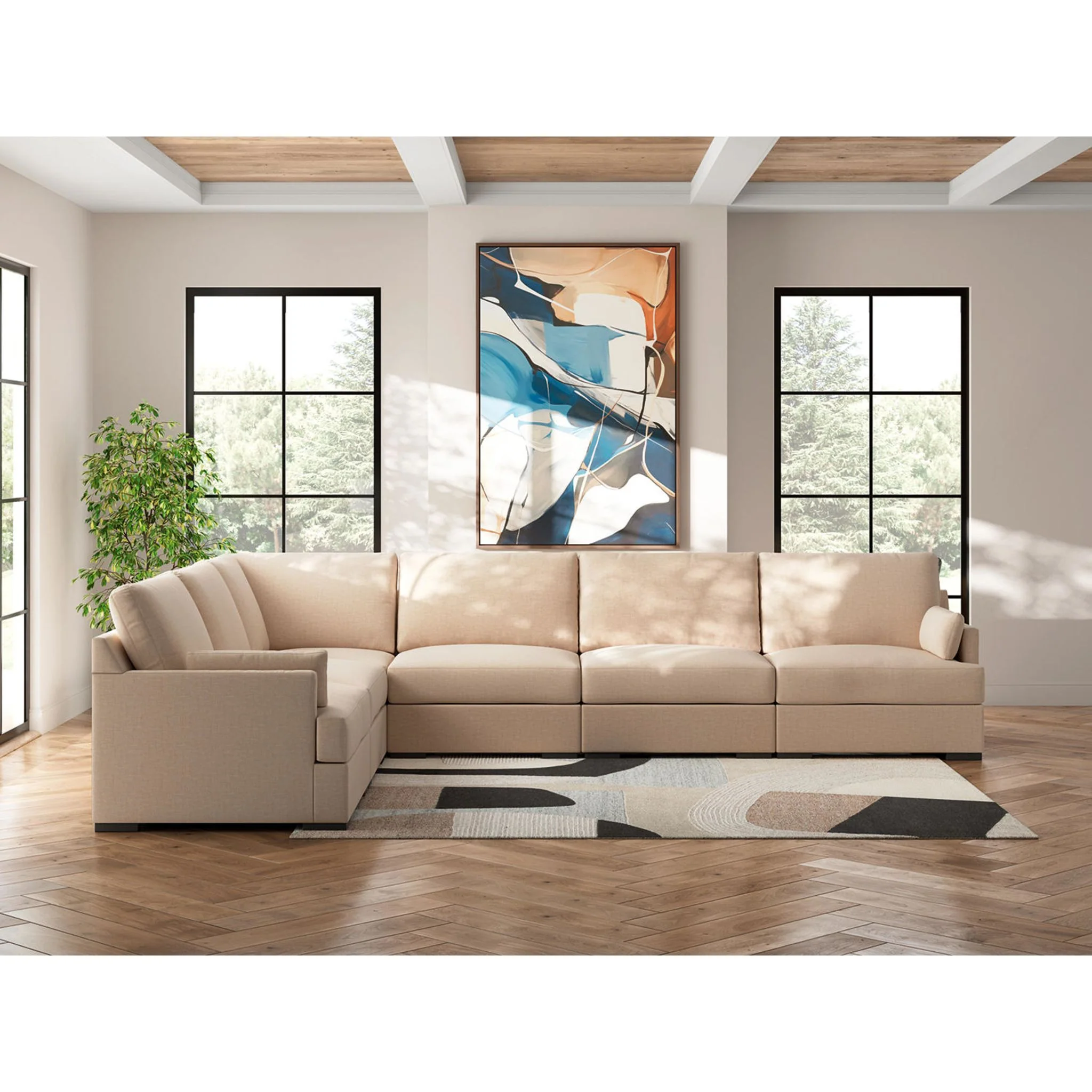 Regality-Exclusive 6 Piece Modular Sectional - Image 2