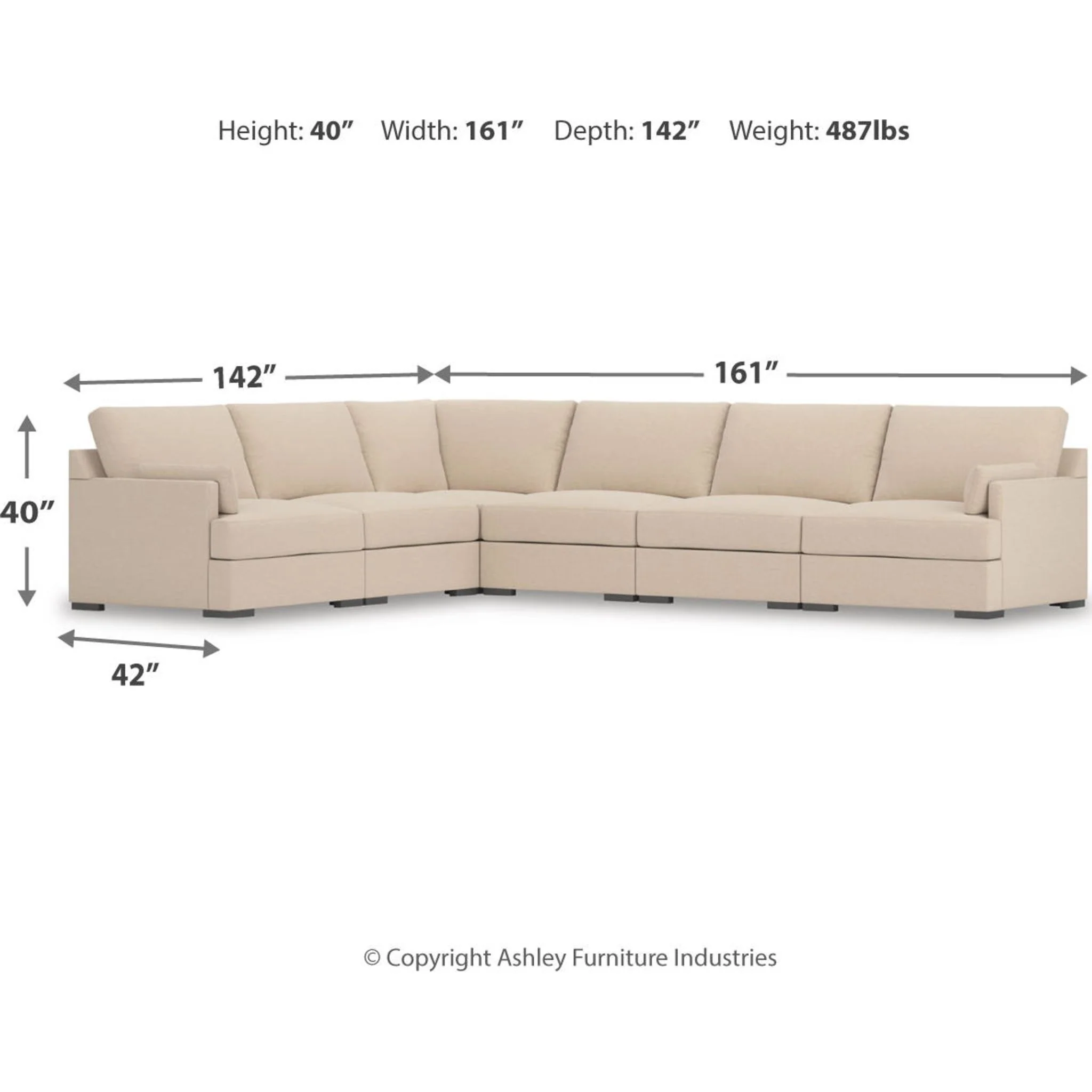 Regality-Exclusive 6 Piece Modular Sectional - Image 5