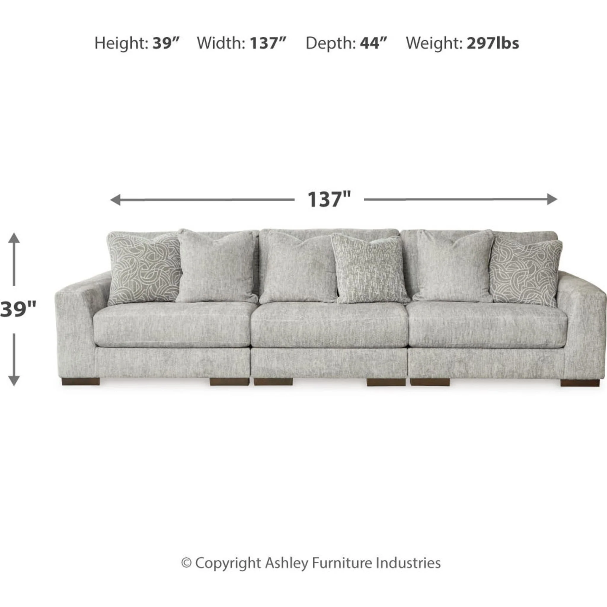 Regent Park 3 Piece Sectional - Image 6