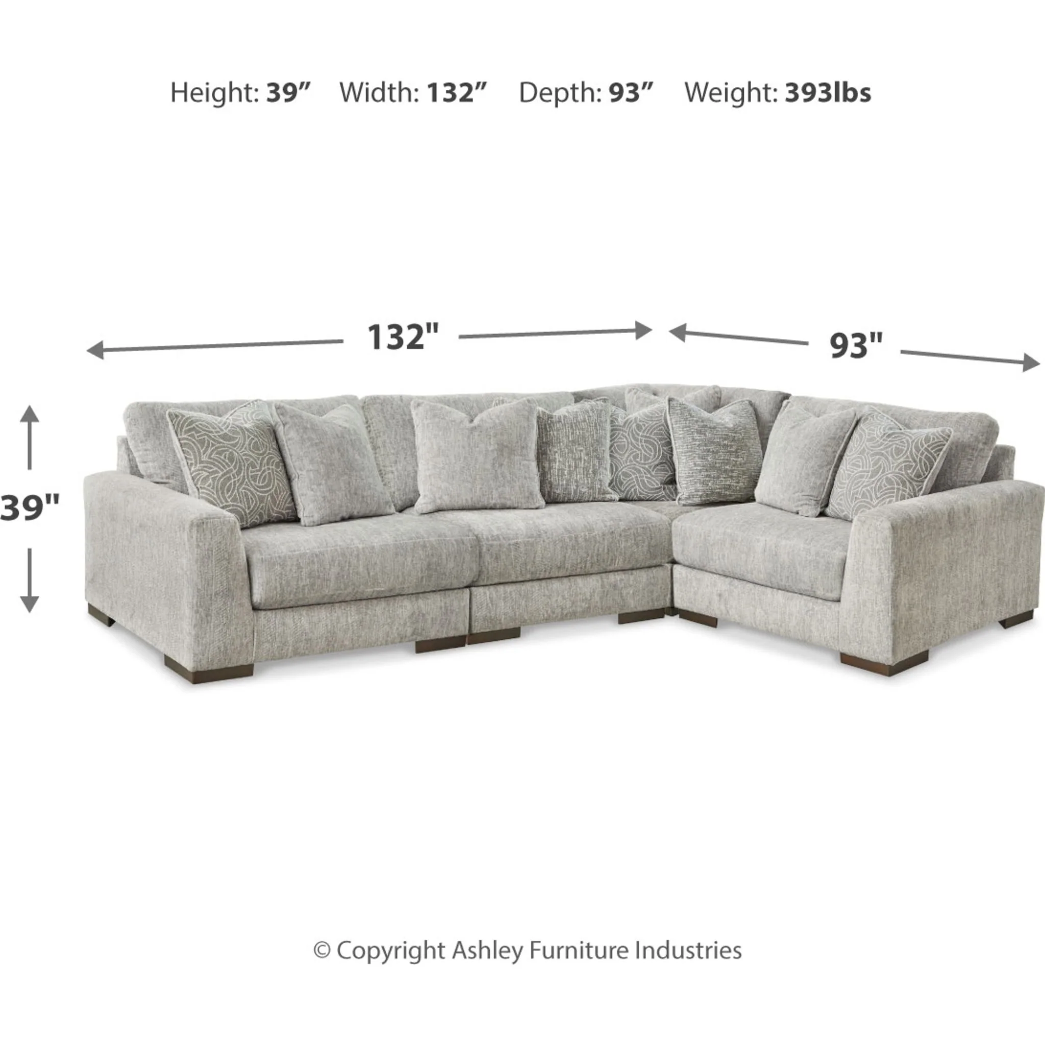 Regent Park 4 Piece Sectional - Image 6