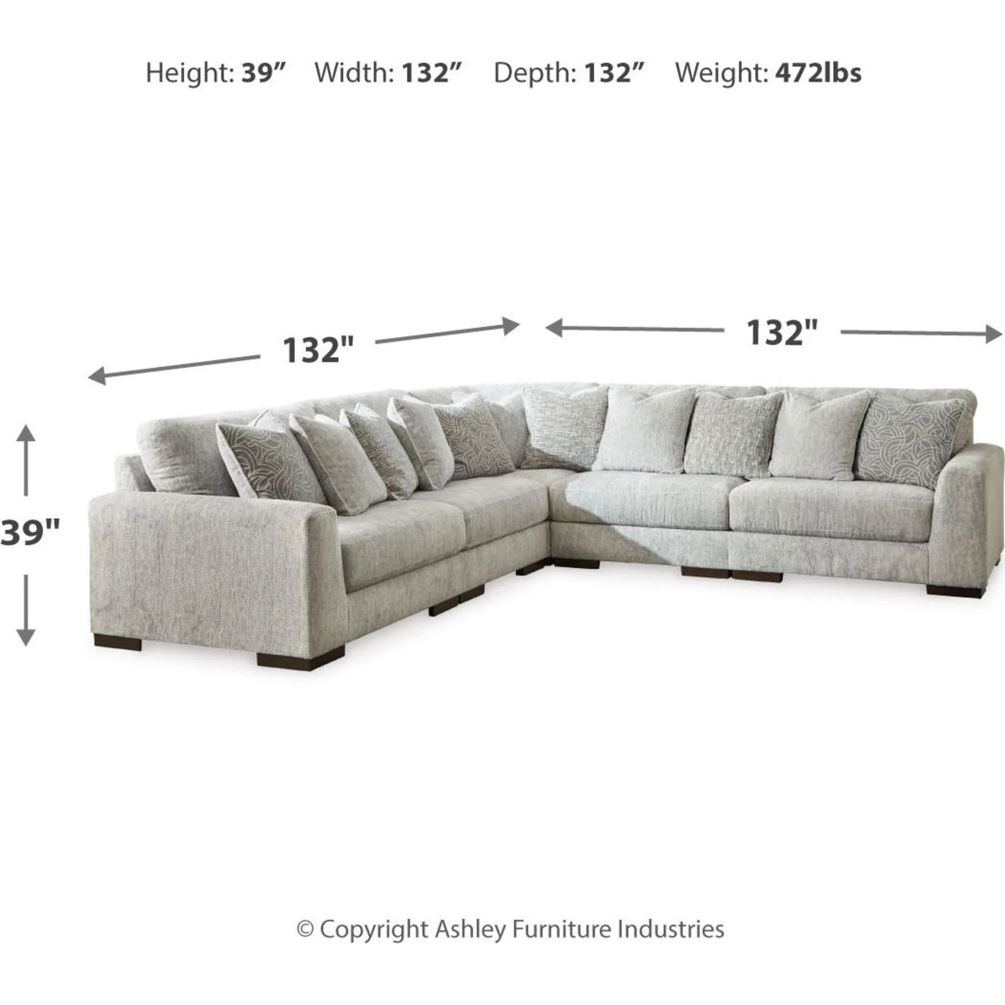 Regent Park 5 Piece Sectional - Image 11