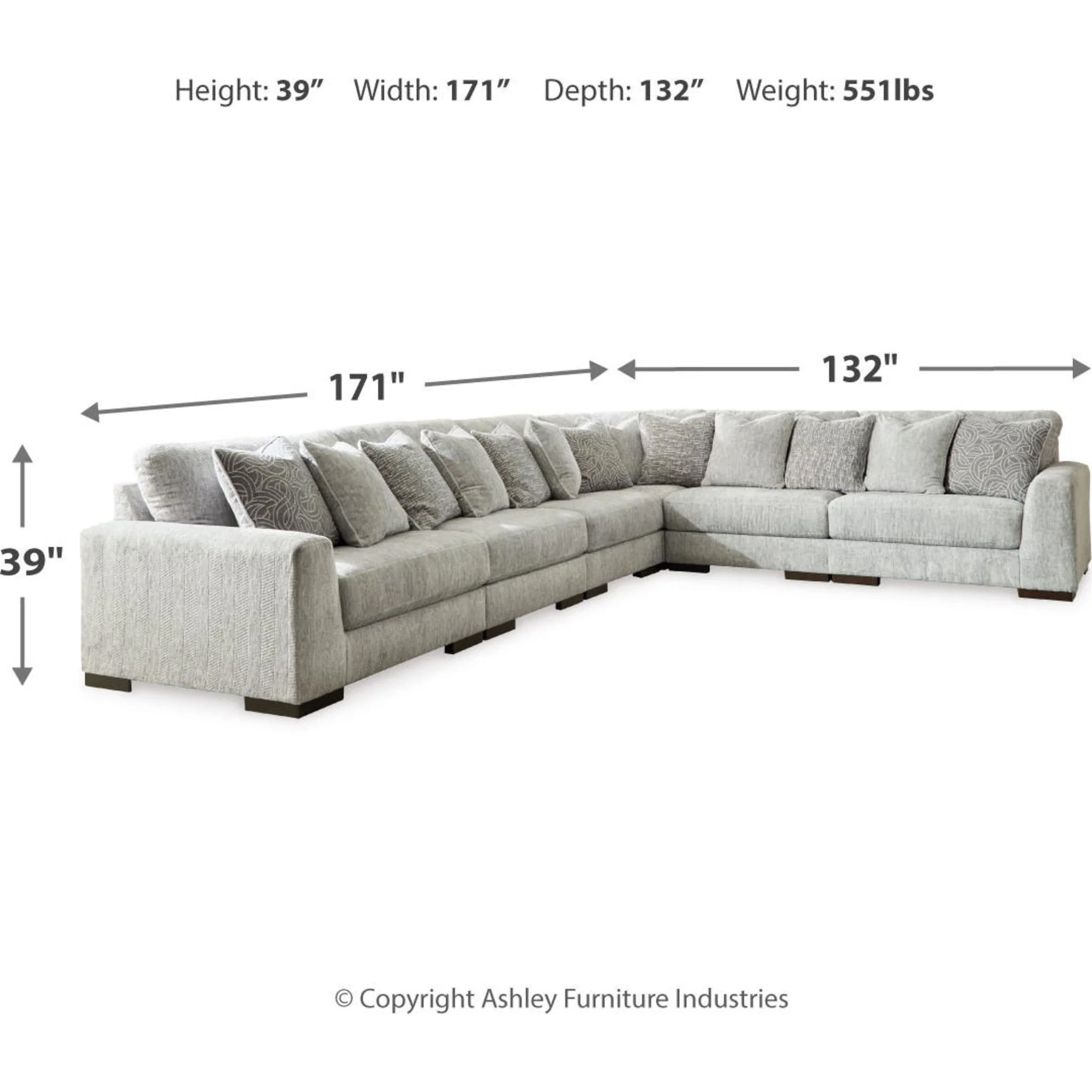 Regent Park 6 Piece Sectional - Image 13