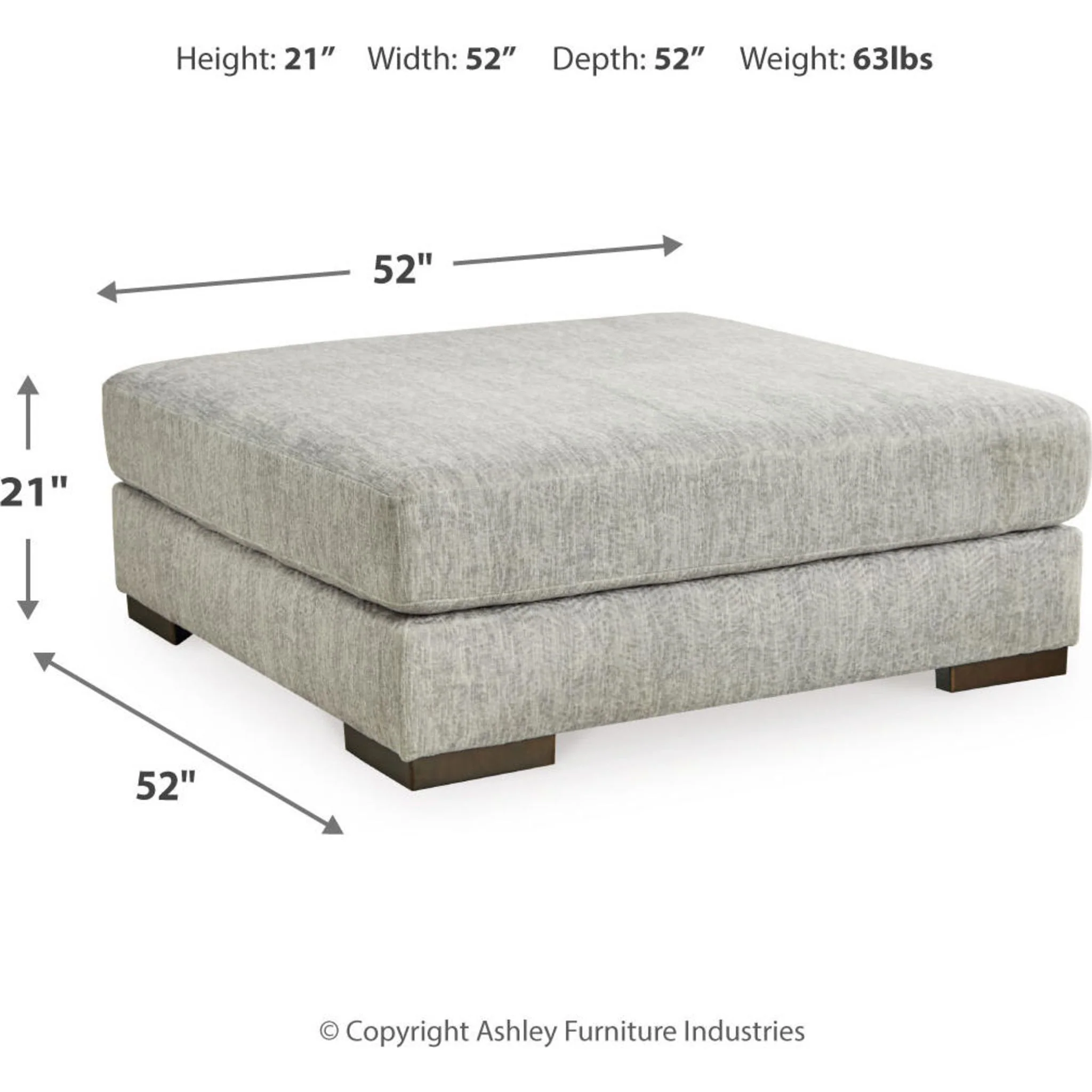 Regent Park Oversized Accent Ottoman - Image 4