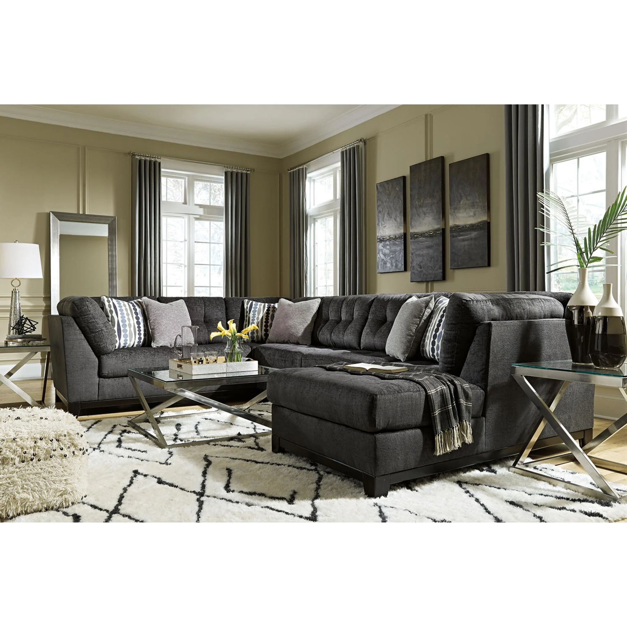 Reidshire-Exclusive 3 Piece Sectional - Image 5