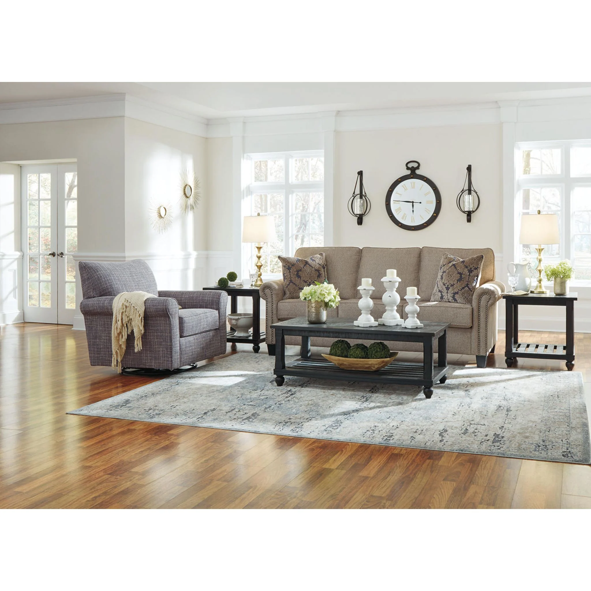 Renley Swivel Glider Accent Chair - Image 10