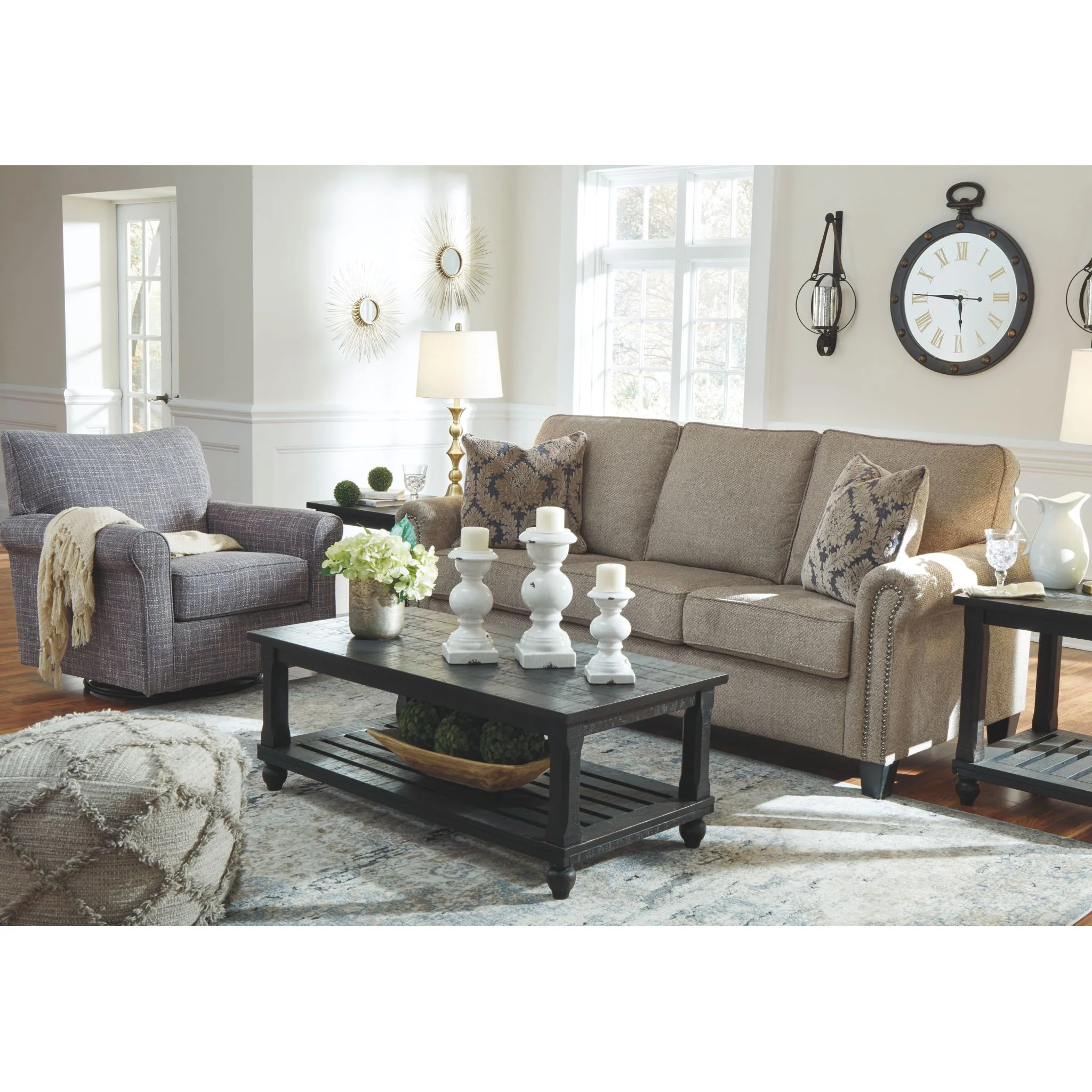 Renley Swivel Glider Accent Chair - Image 5