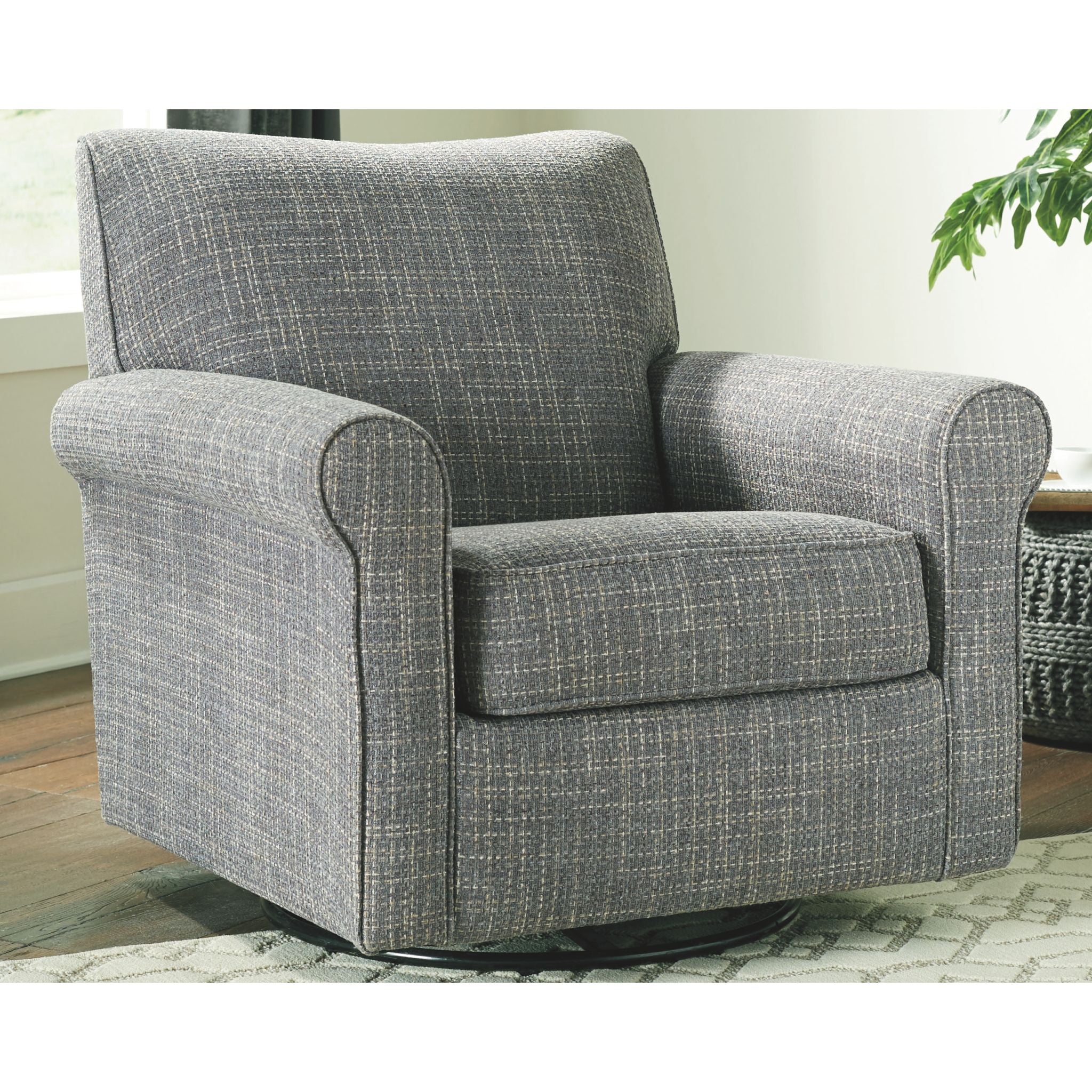 Renley Swivel Glider Accent Chair - Image 6