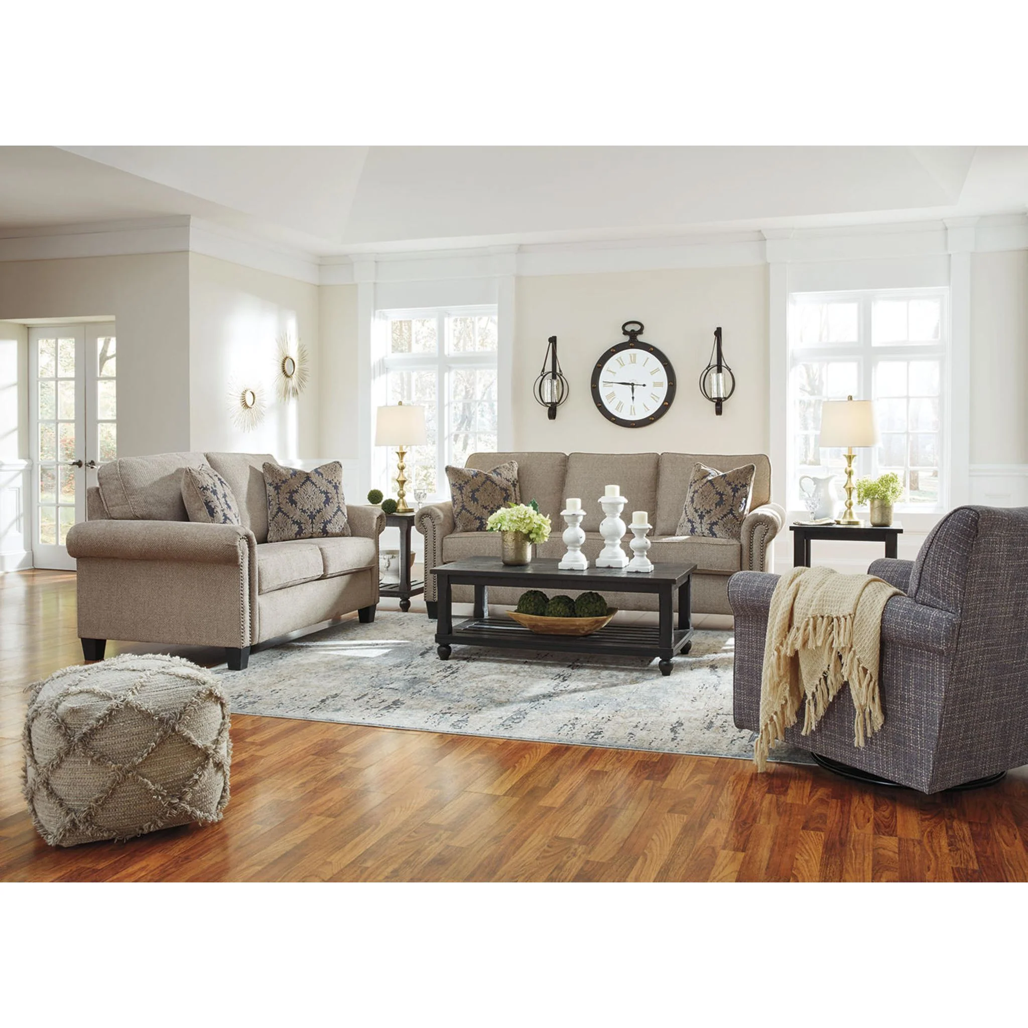 Renley Swivel Glider Accent Chair - Image 8