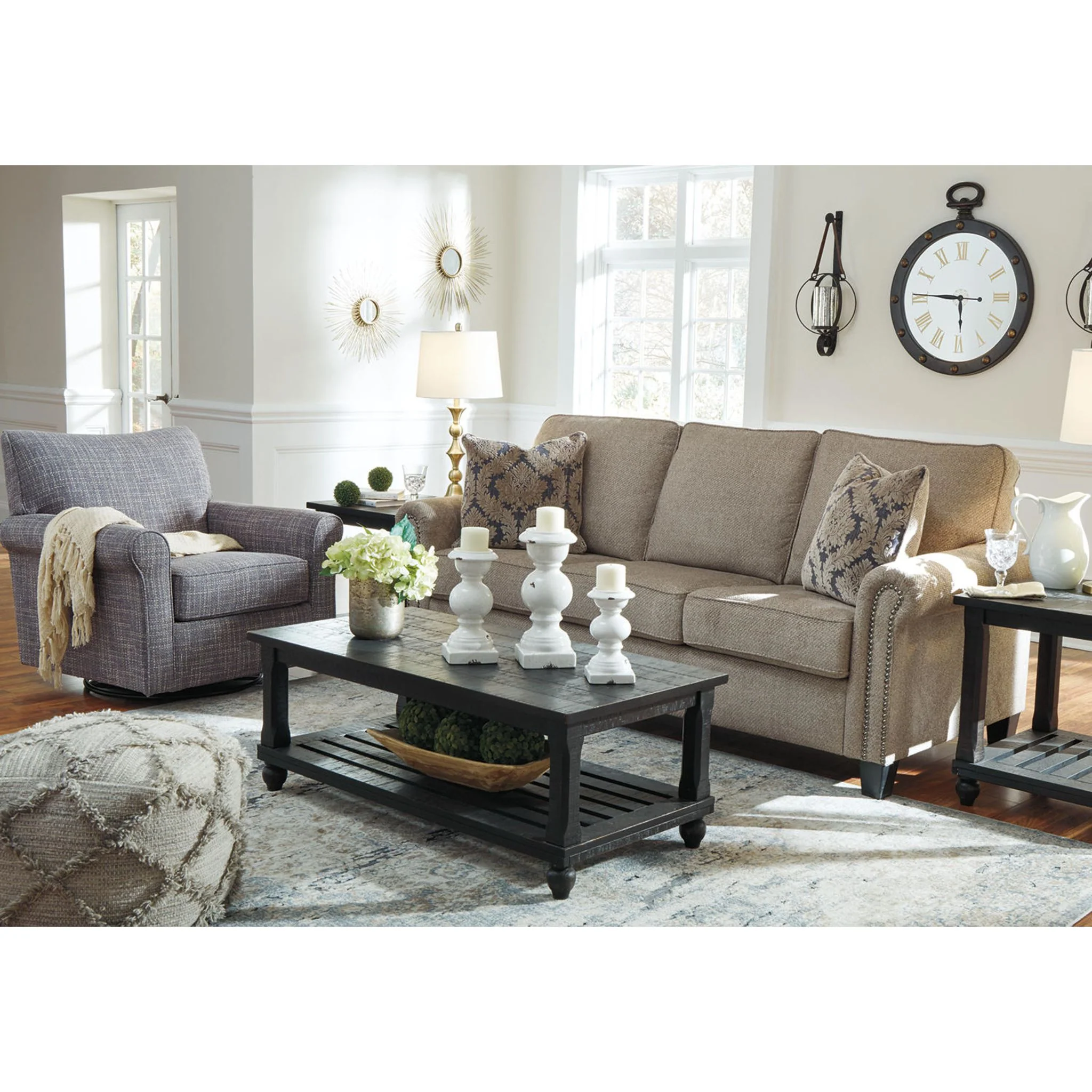 Renley Swivel Glider Accent Chair - Image 9
