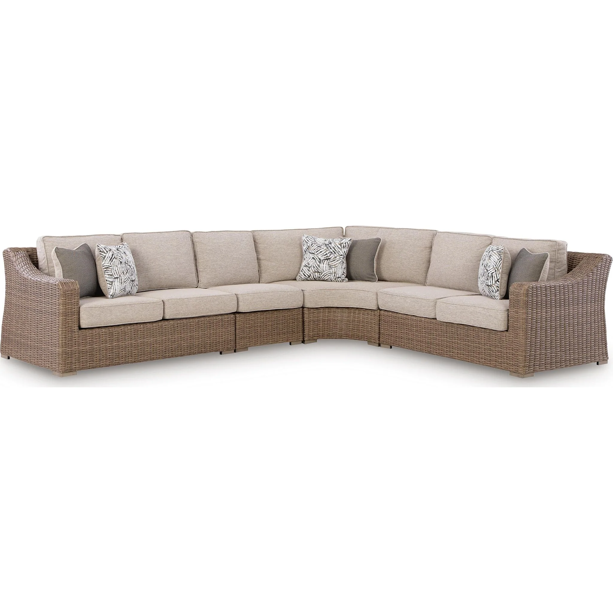 Revare Beach 4 Piece Outdoor Modular Sectional - Image 5