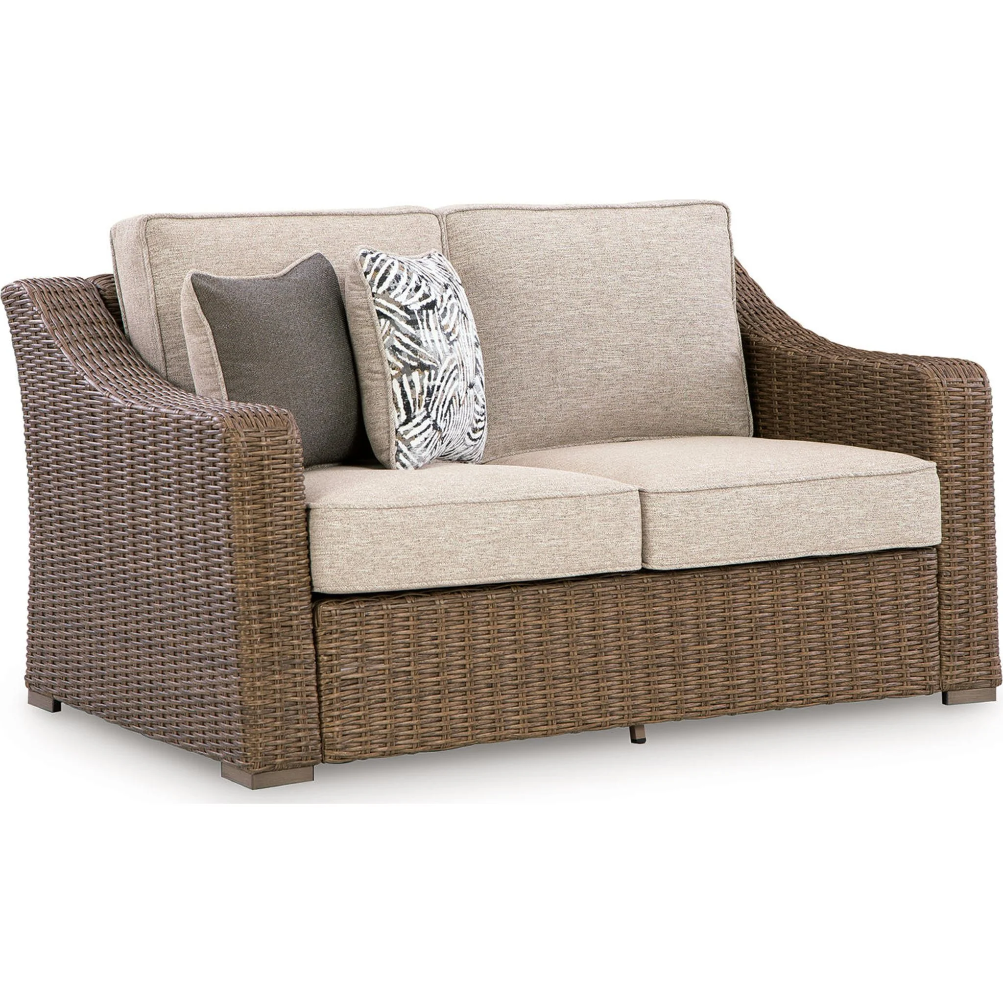 Revare Beach Outdoor Loveseat with Cushion - Image 2