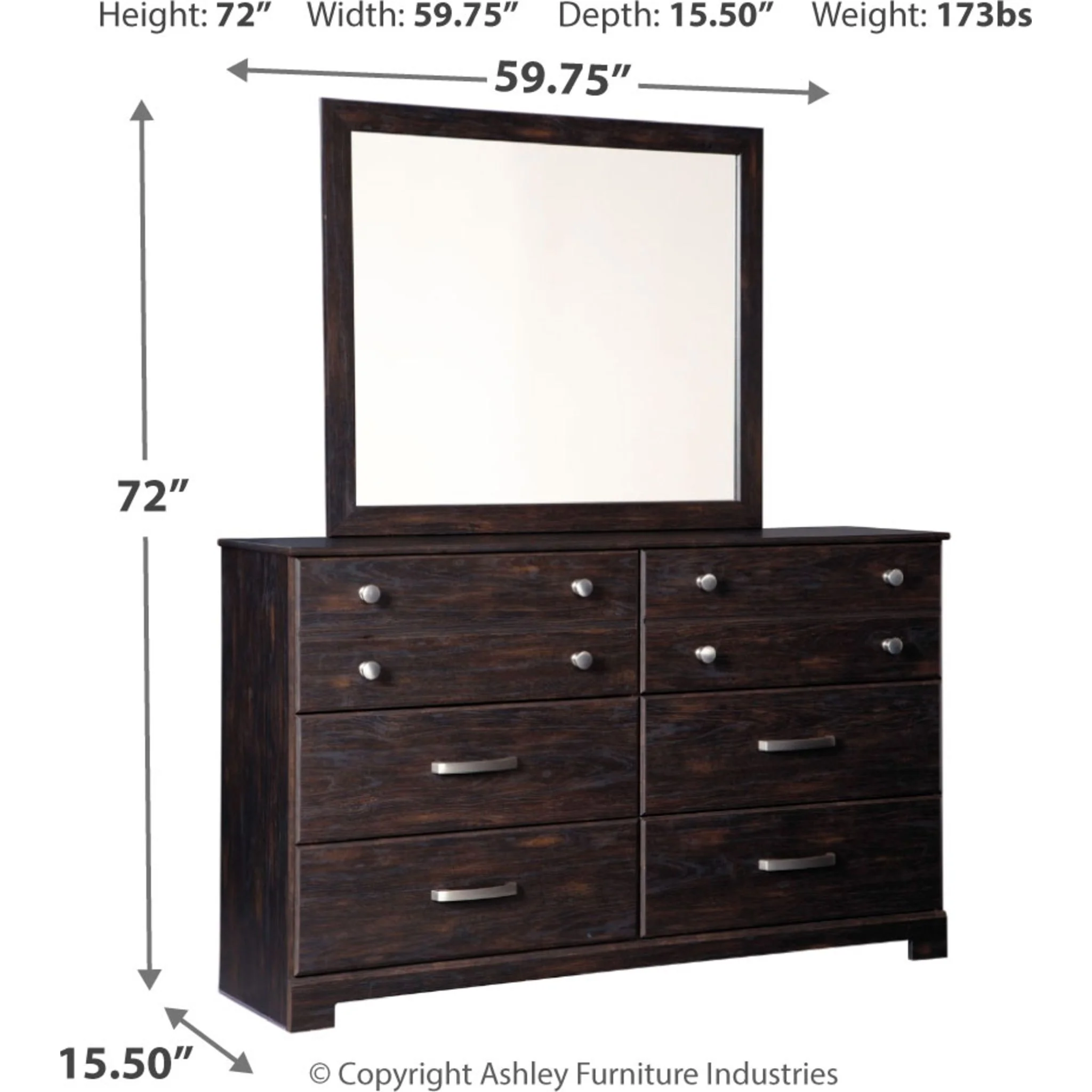Reylow Dresser and Mirror - Image 4