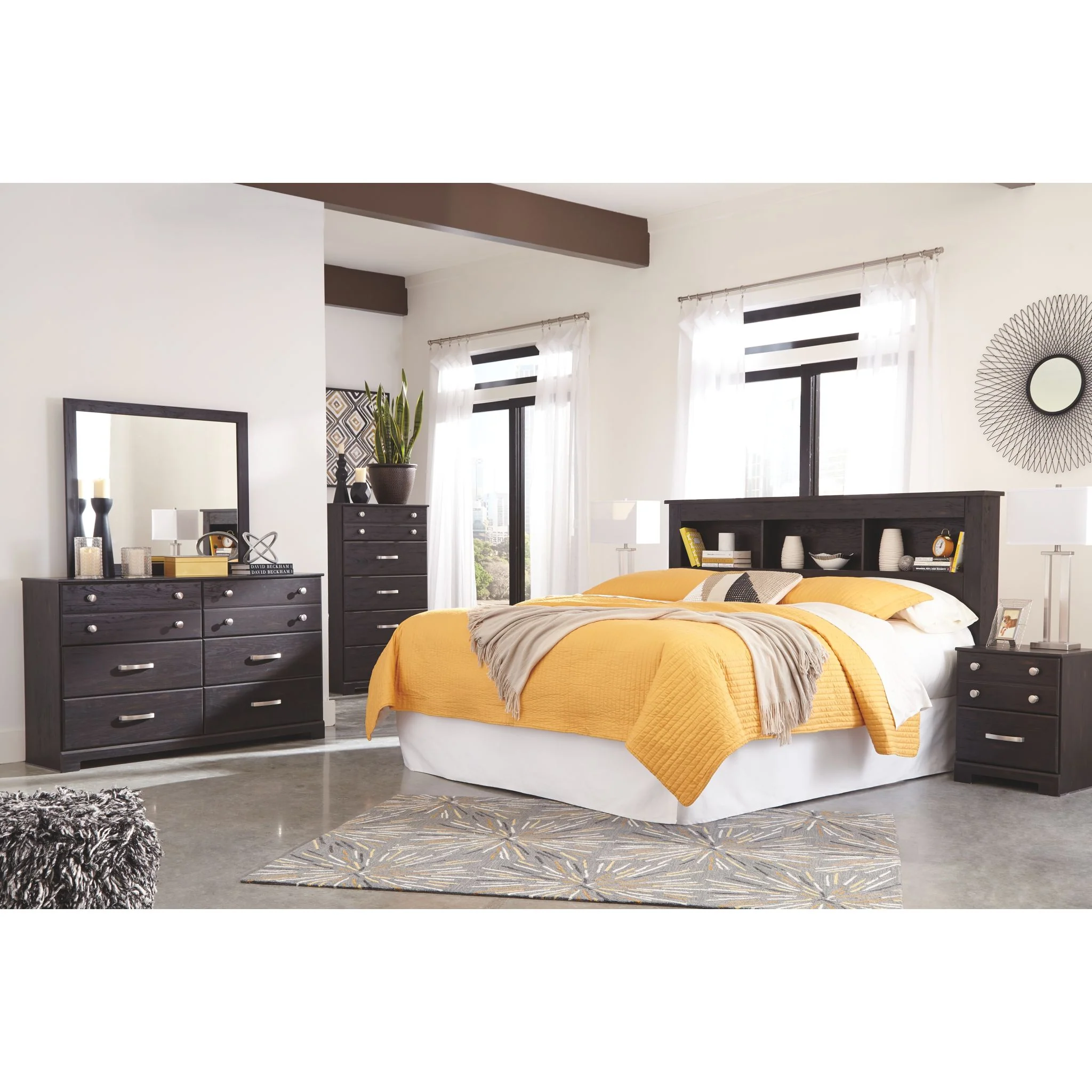 Reylow King Bookcase Headboard - Image 3