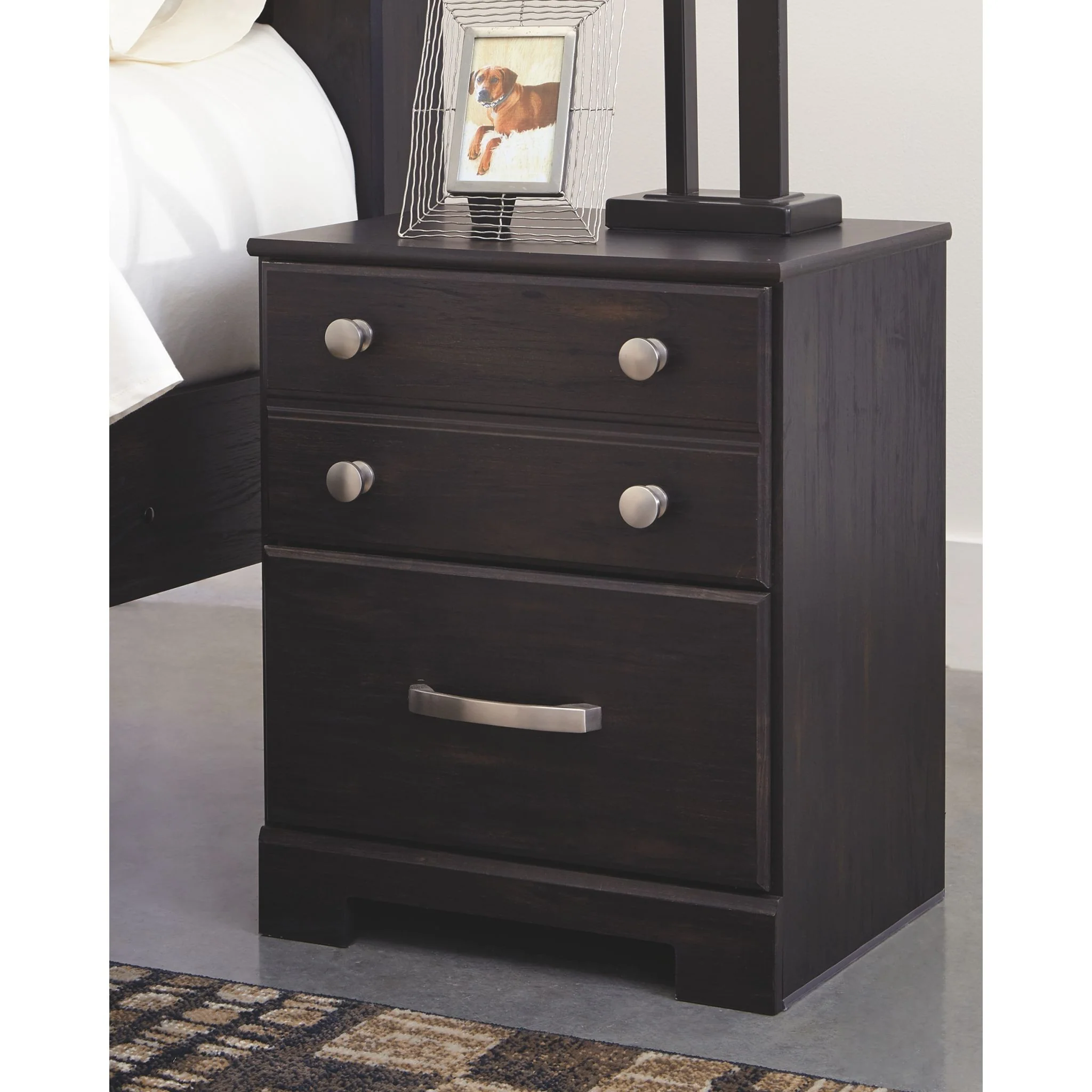 Reylow Two Drawer Nightstand - Image 2