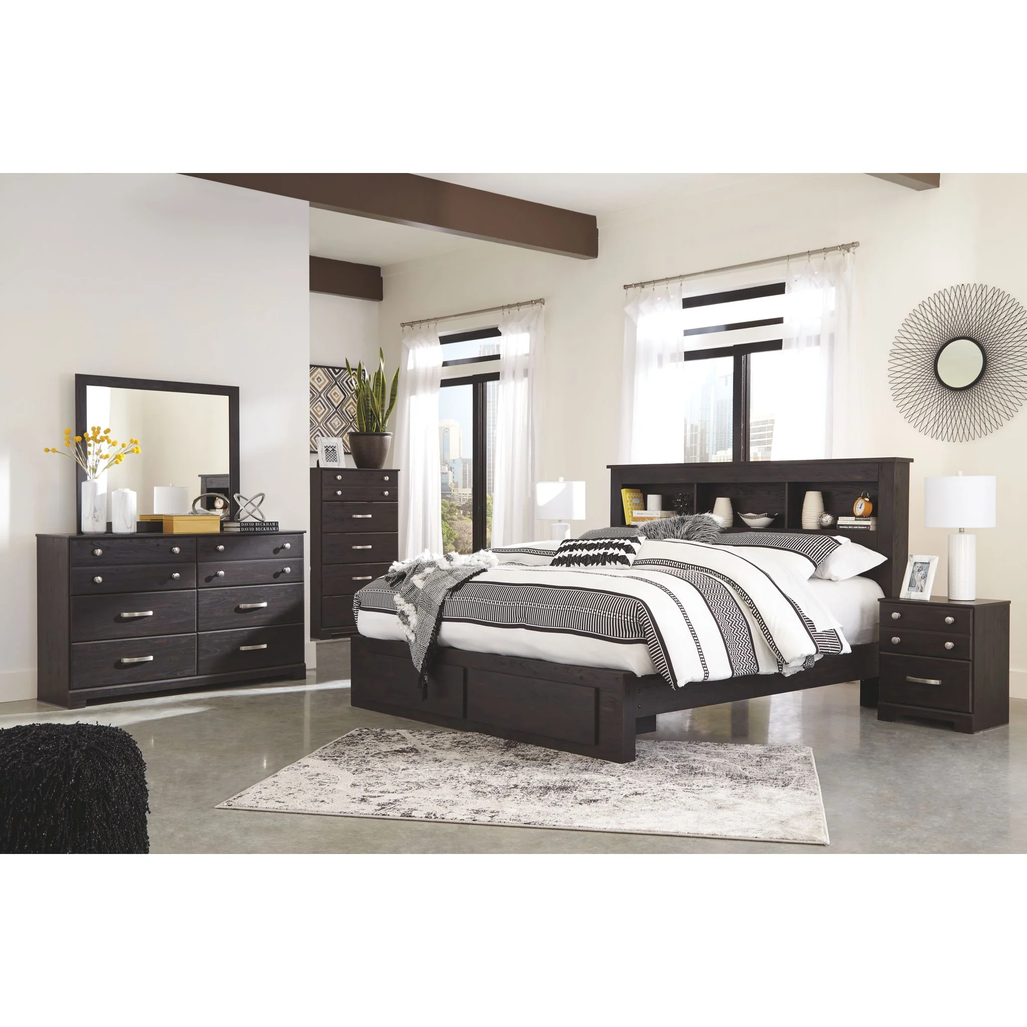 Reylow Two Drawer Nightstand - Image 5