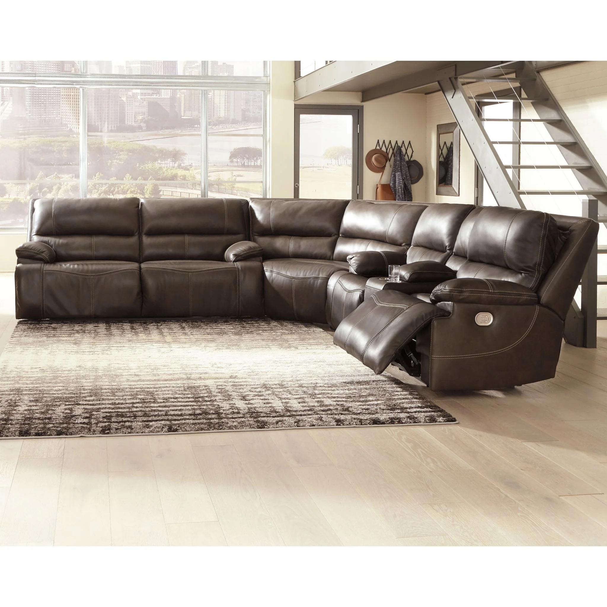Ricmen 3 Piece Power Reclining Sectional - Image 2