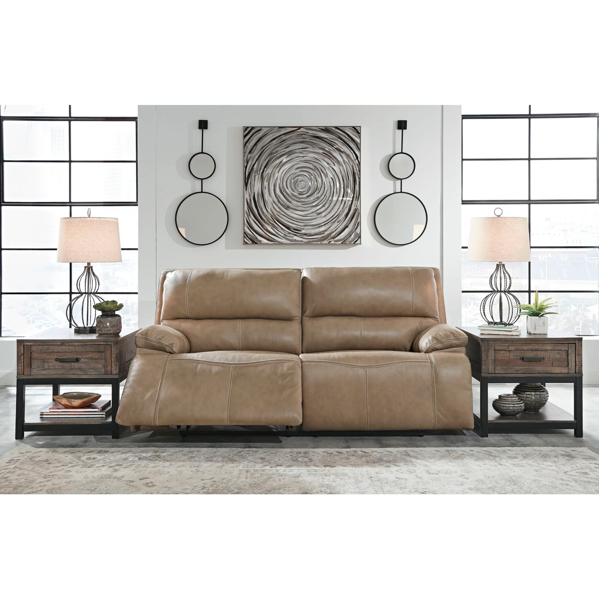 Ricmen Power Reclining Loveseat with Adjustable Headrest - Image 2