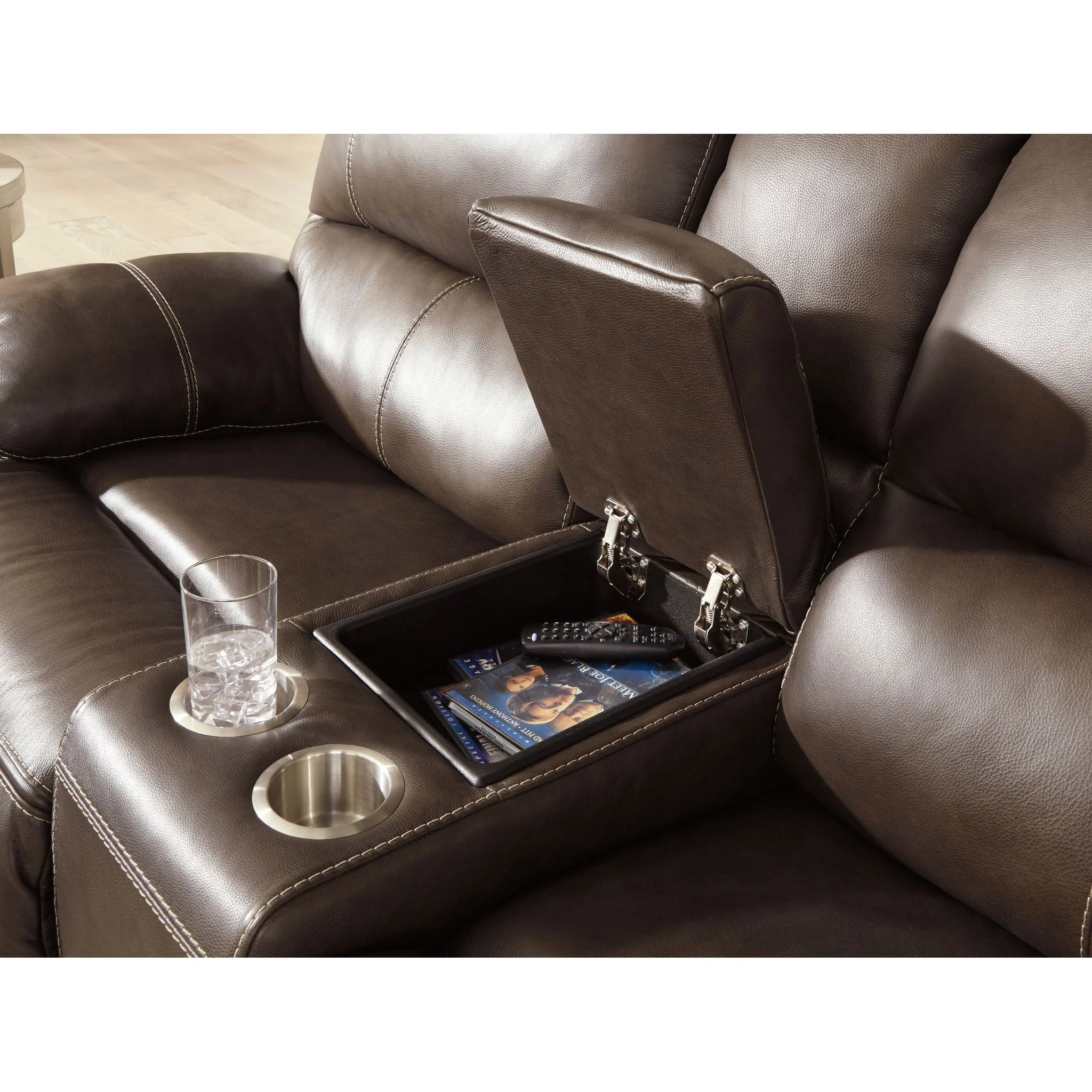 Ricmen Power Reclining Loveseat with Adjustable Headrest - Image 4