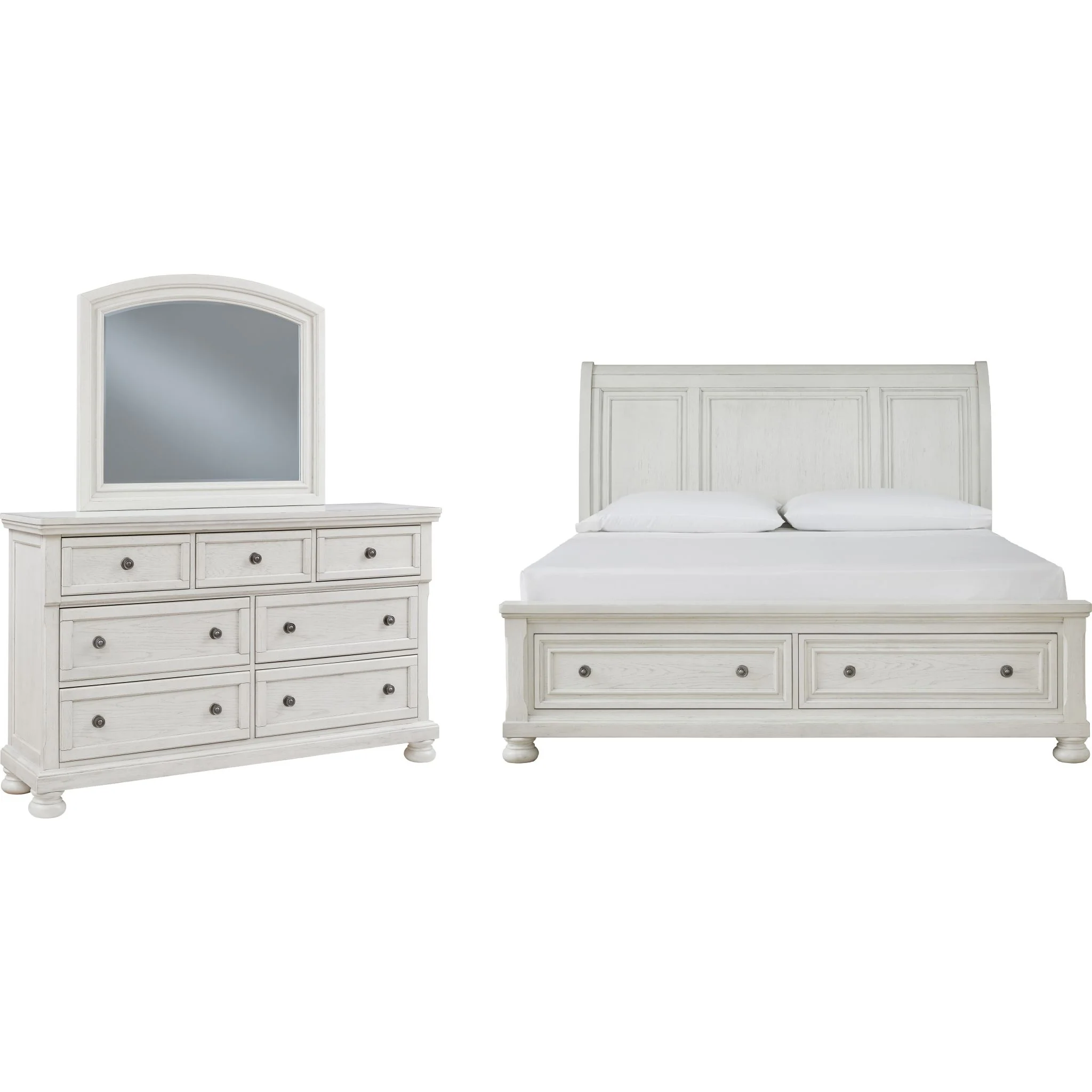 Robbinsdale 5 Piece Sleigh Bedroom - Image 2