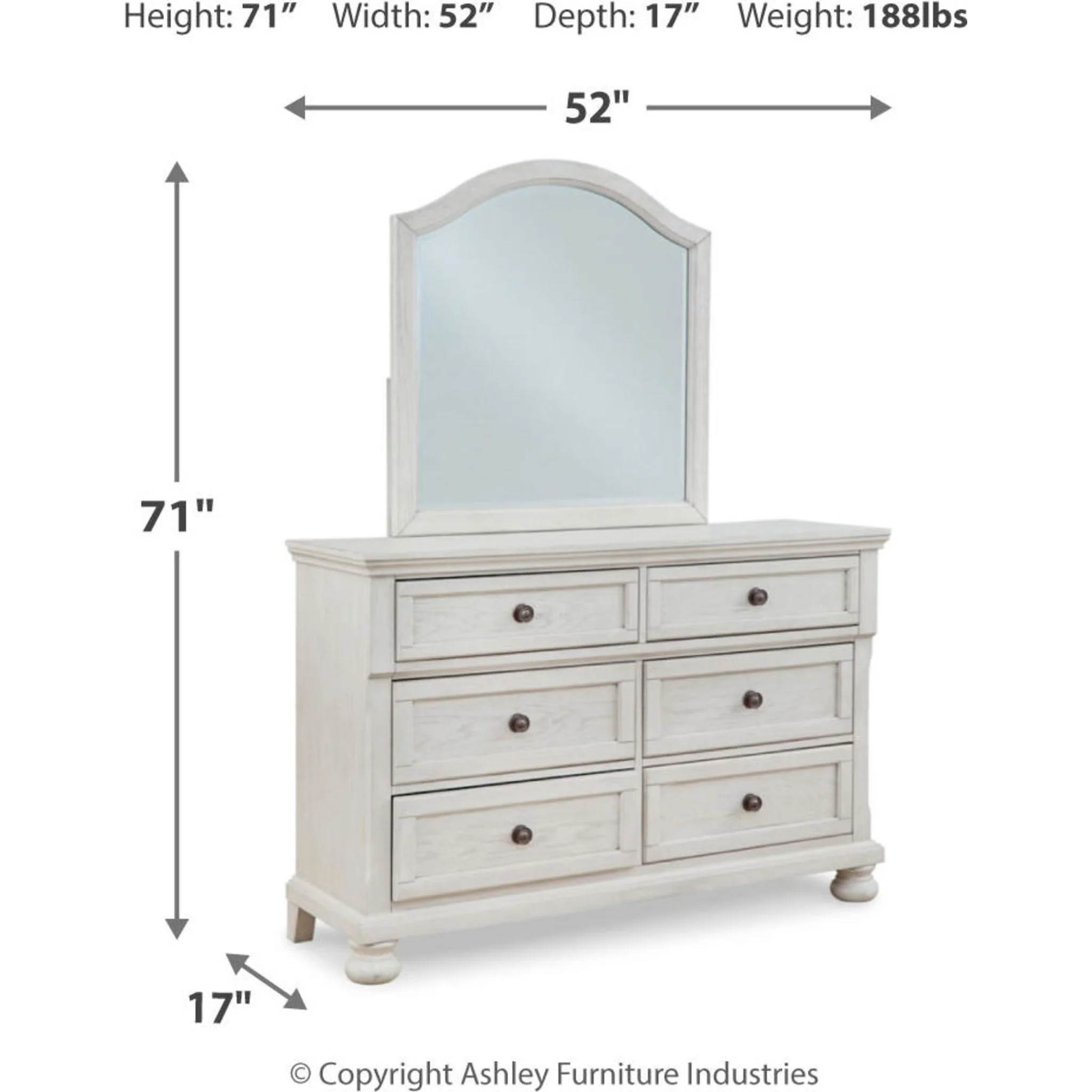 Robbinsdale Dresser and Mirror - Image 10
