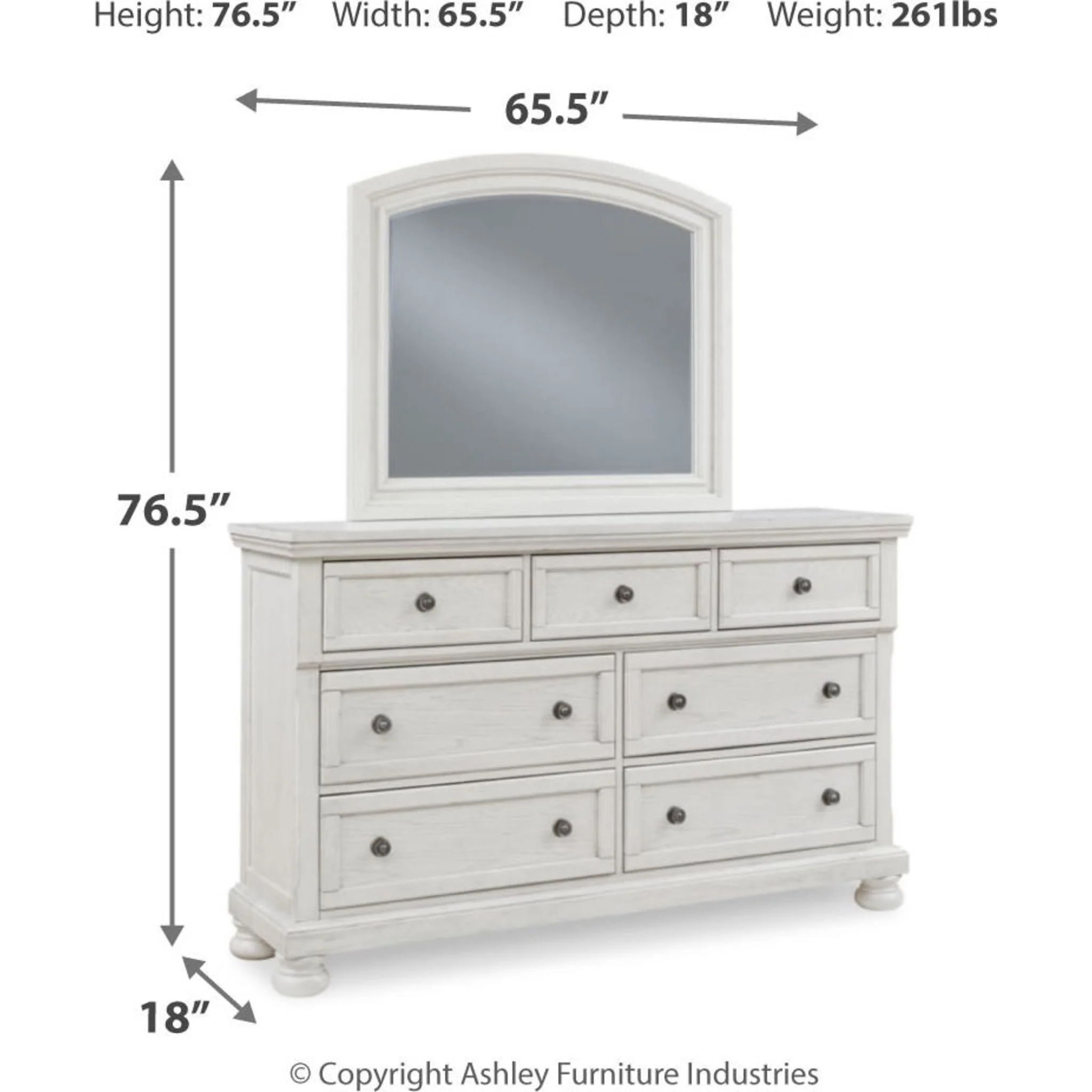 Robbinsdale Dresser and Mirror - Image 11