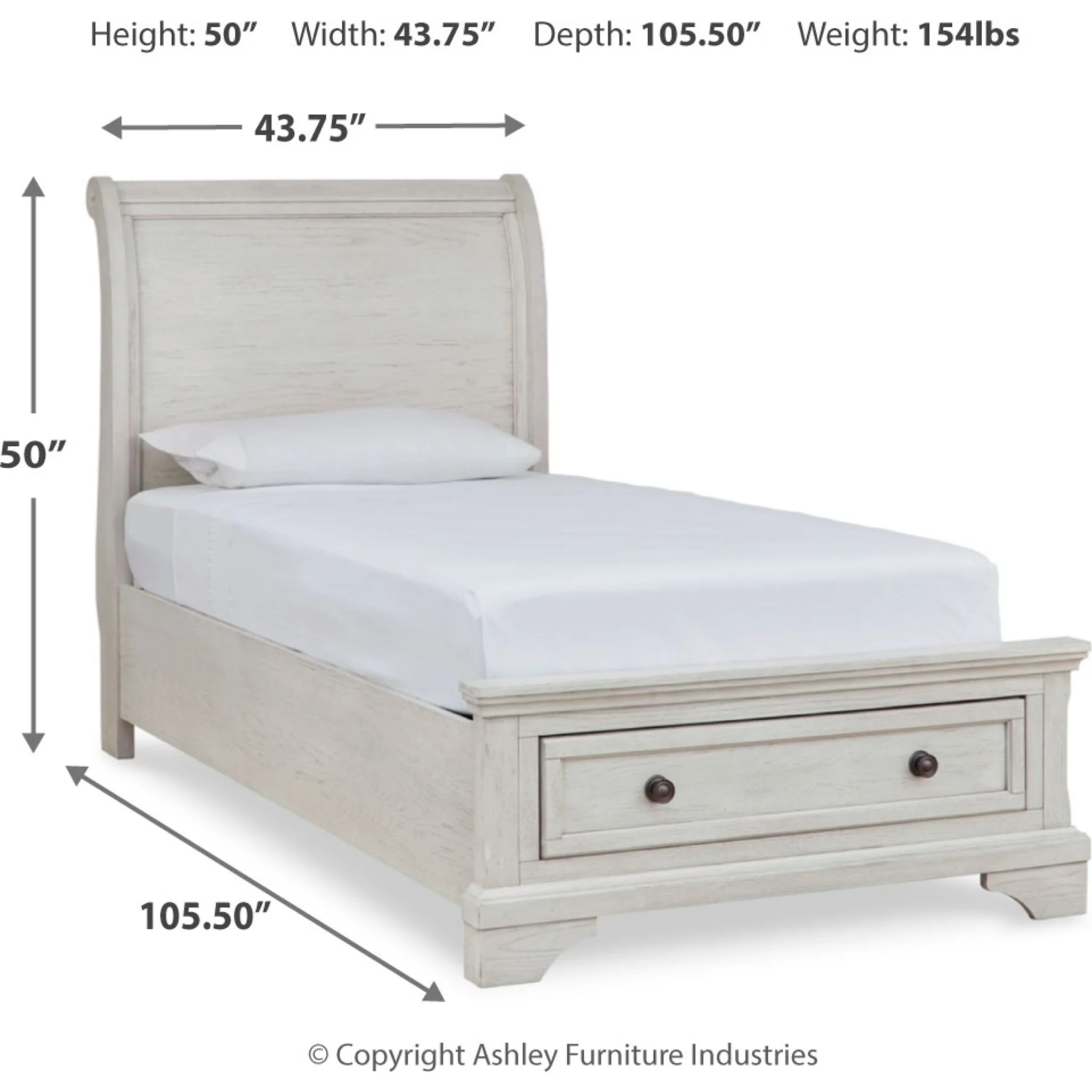Robbinsdale Sleigh Storage Bed - Image 6