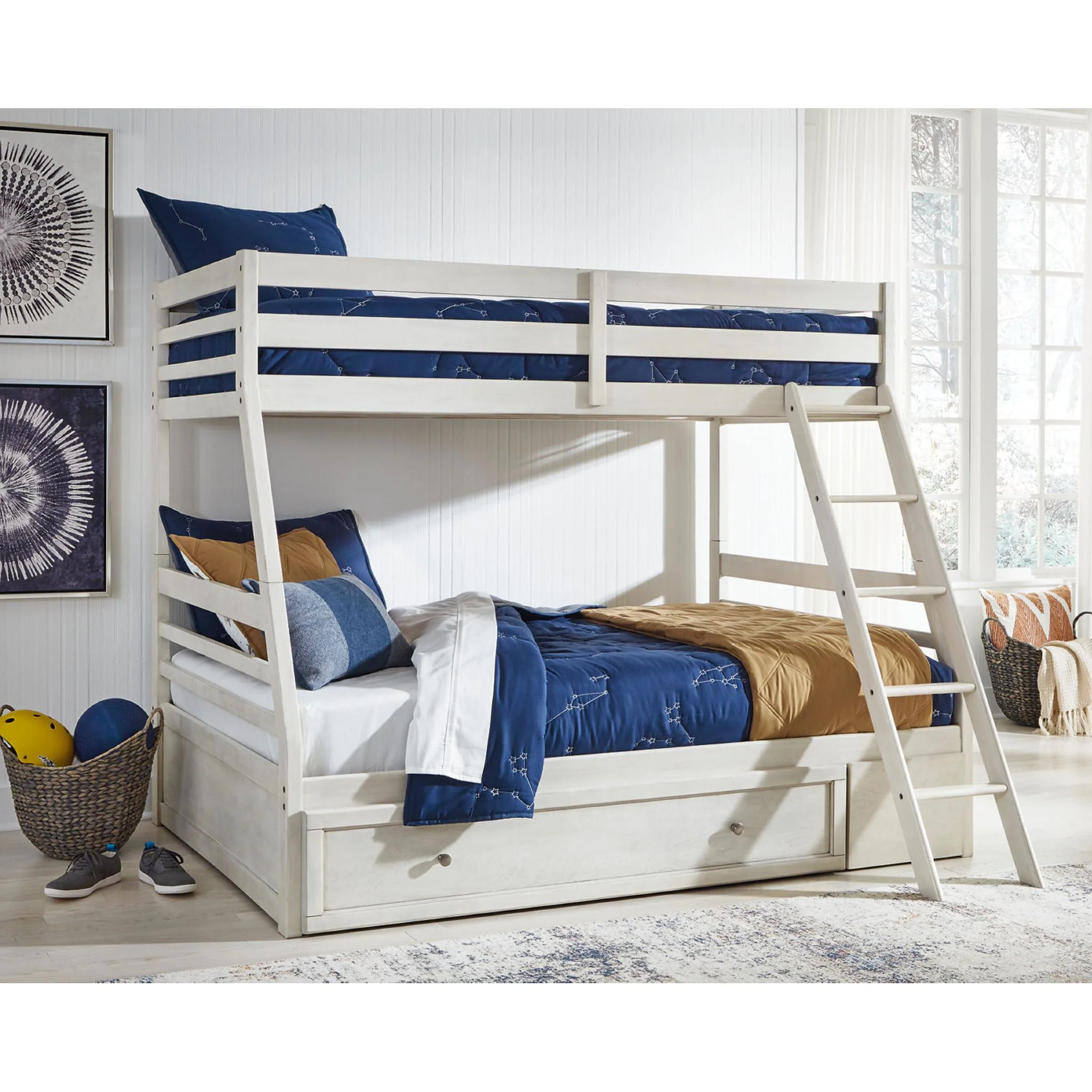 Robbinsdale Twin/Full Bunk Bed with Storage - Image 17