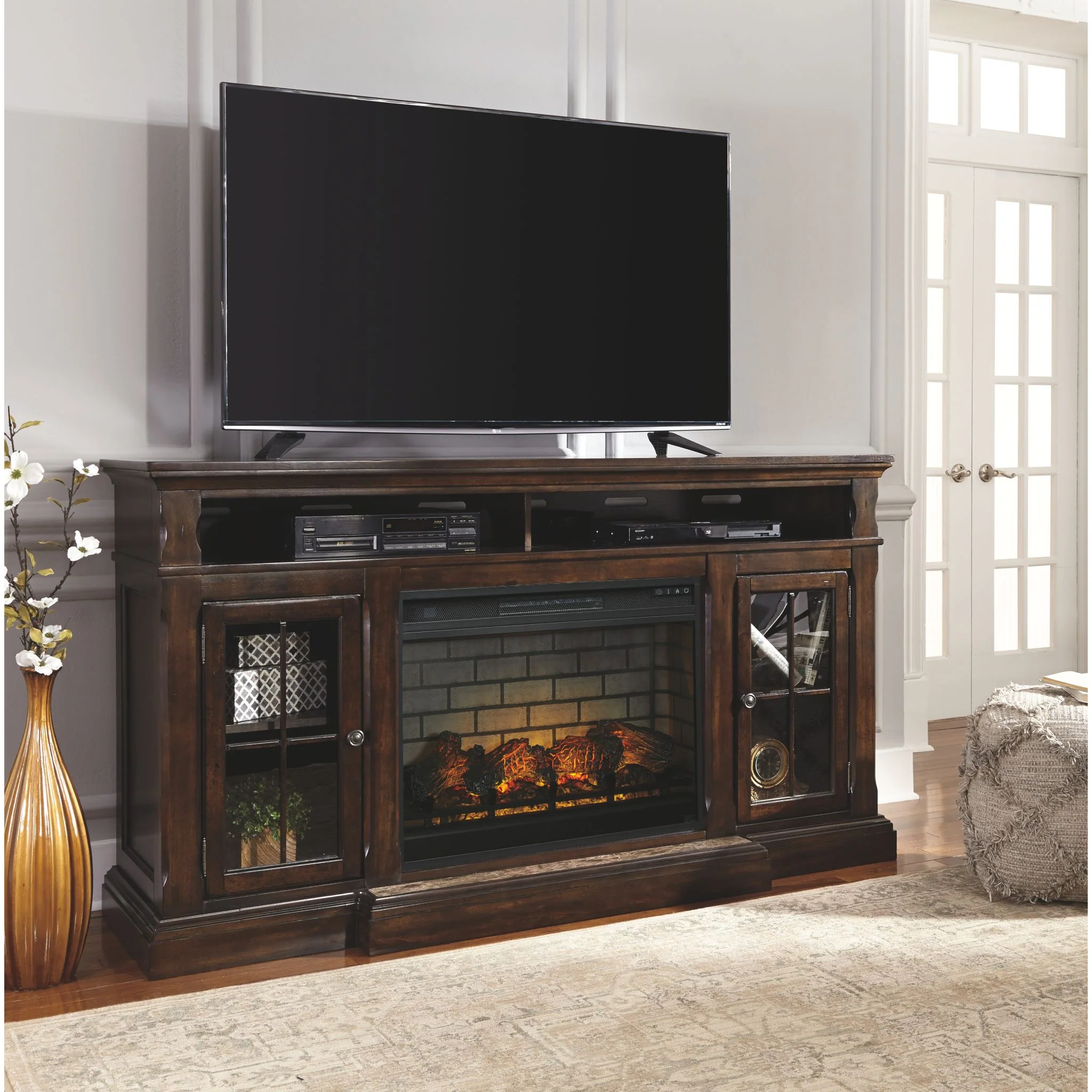 Roddinton TV Stand with Fireplace - Image 2