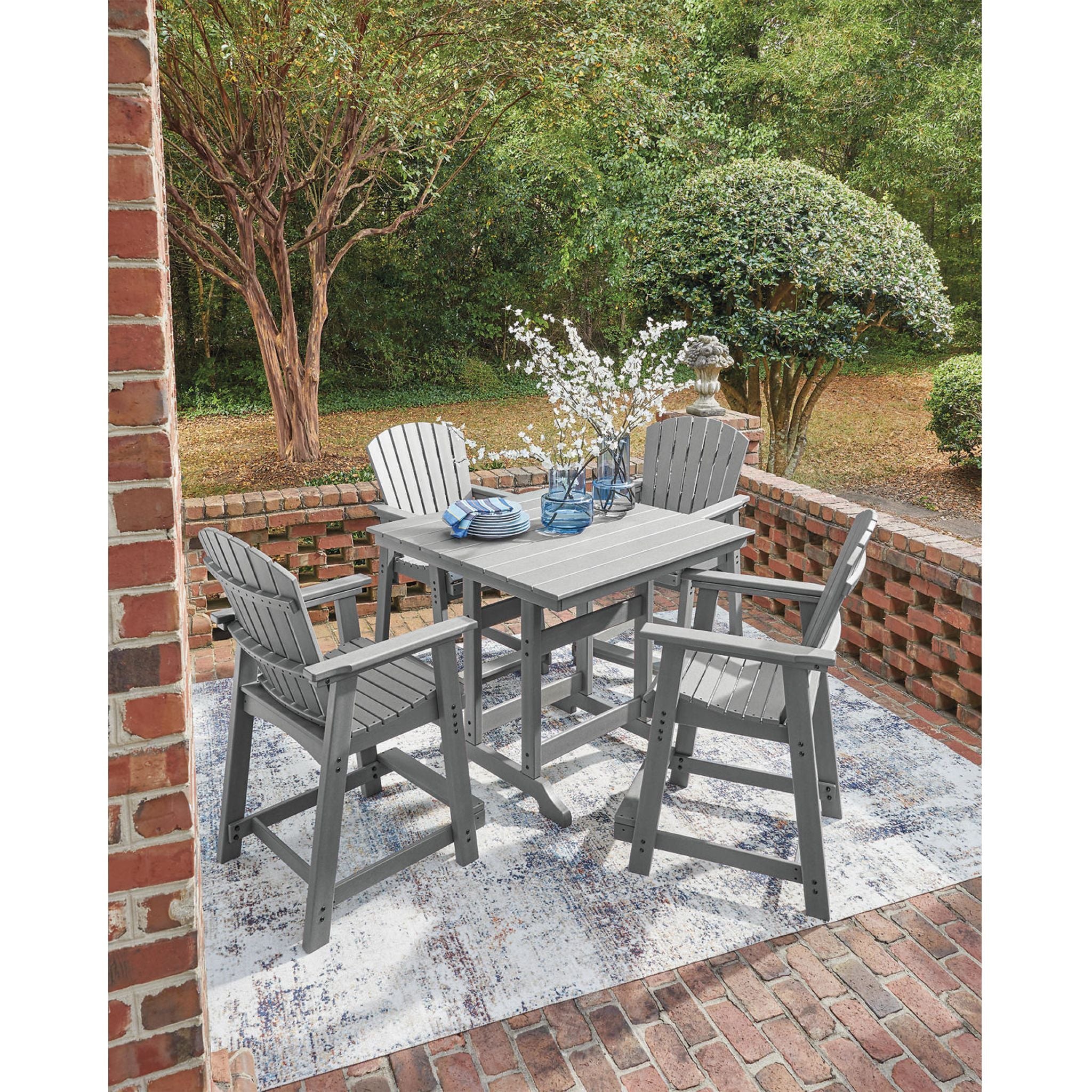 Ross Cove 5 Piece Outdoor Counter Height Dining Set - Image 10