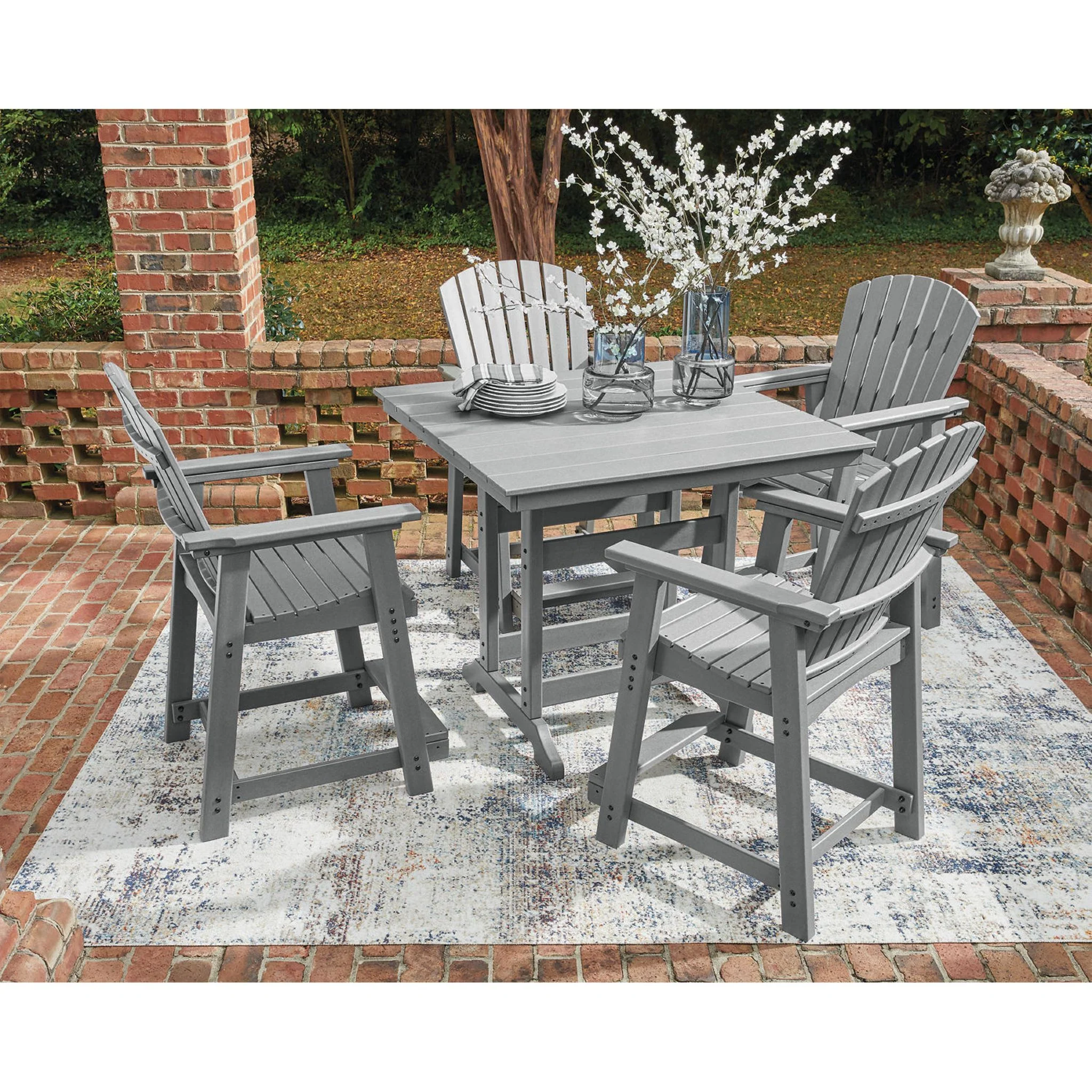 Ross Cove 5 Piece Outdoor Counter Height Dining Set - Image 2