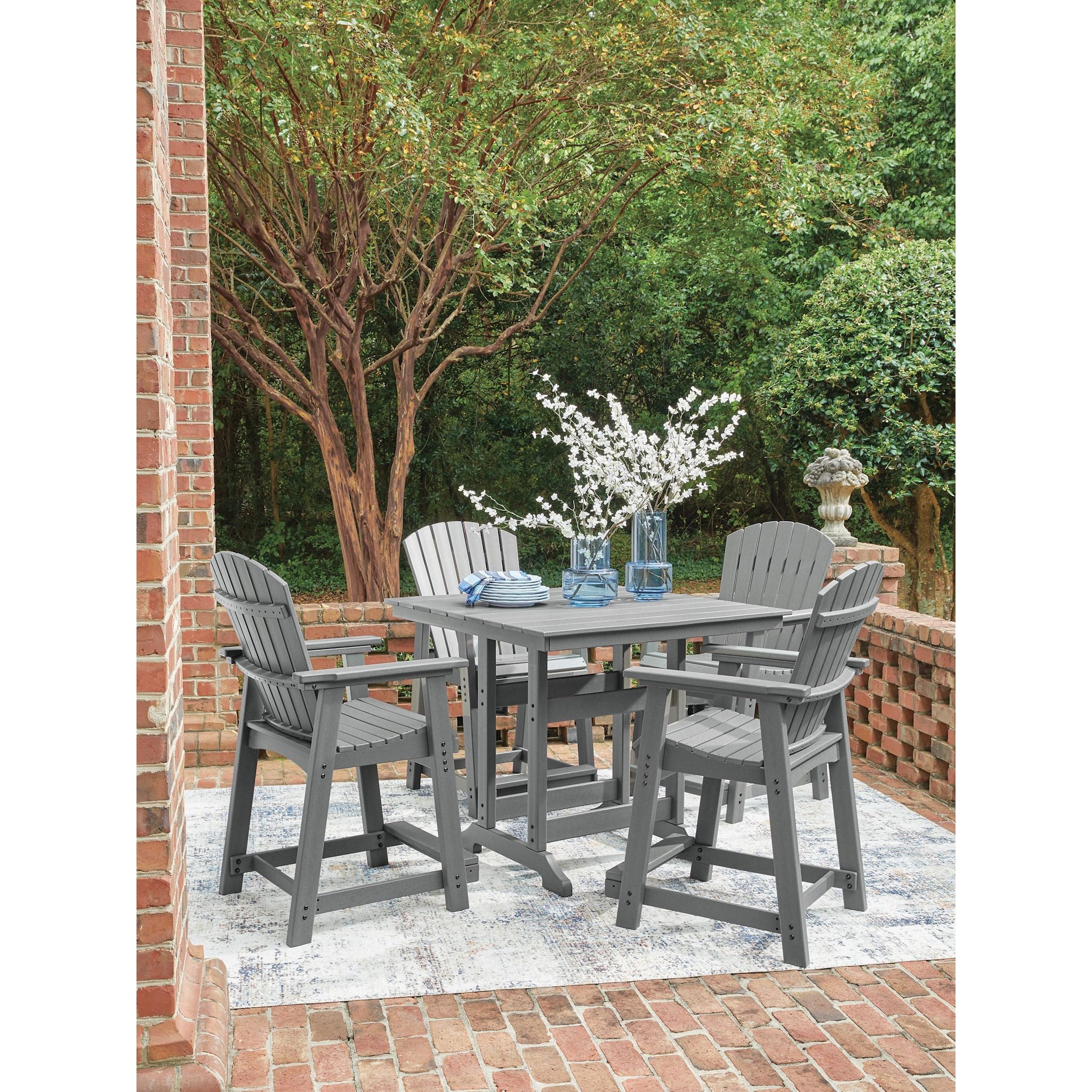 Ross Cove 5 Piece Outdoor Counter Height Dining Set - Image 20