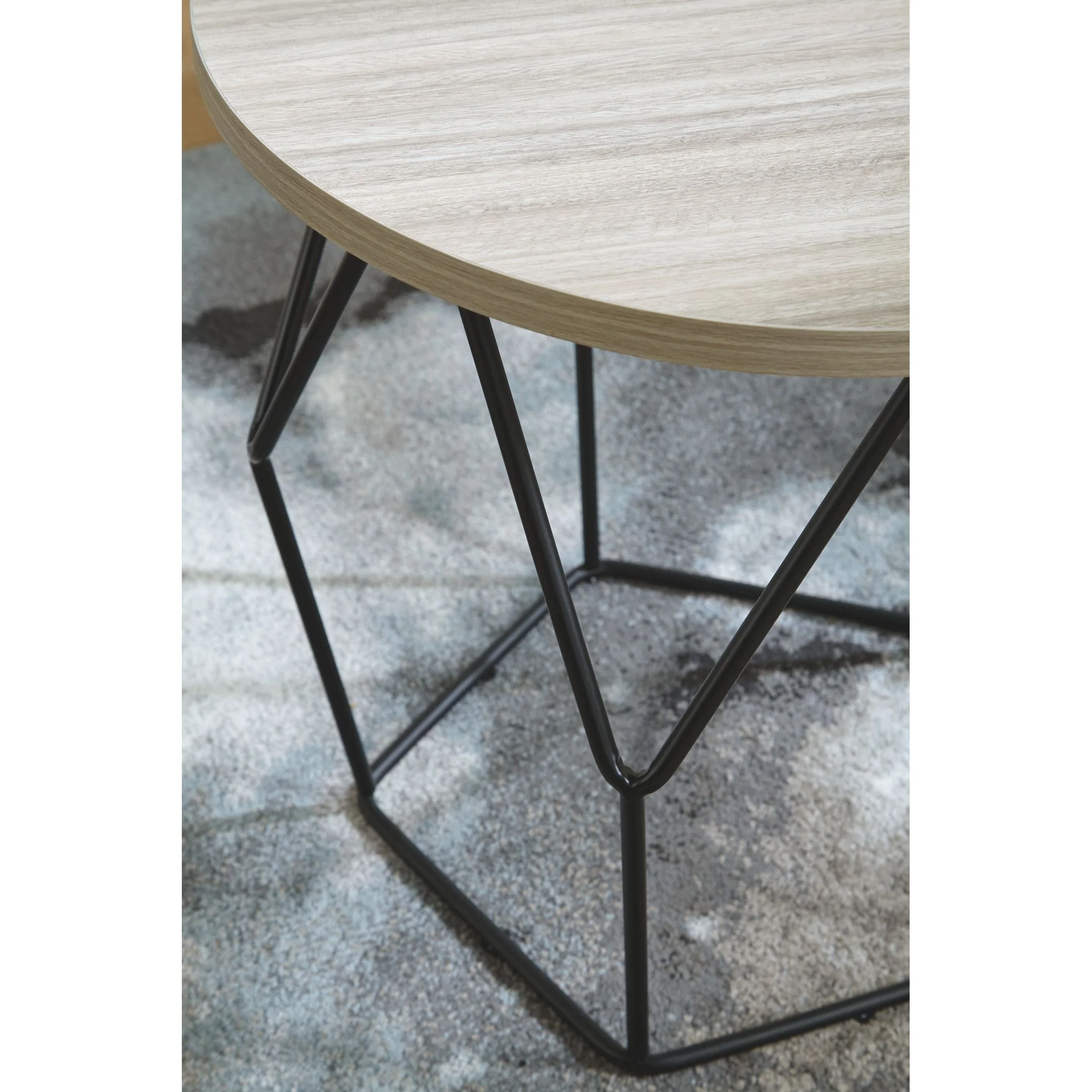Waylowe Round Cocktail Table - Image 4