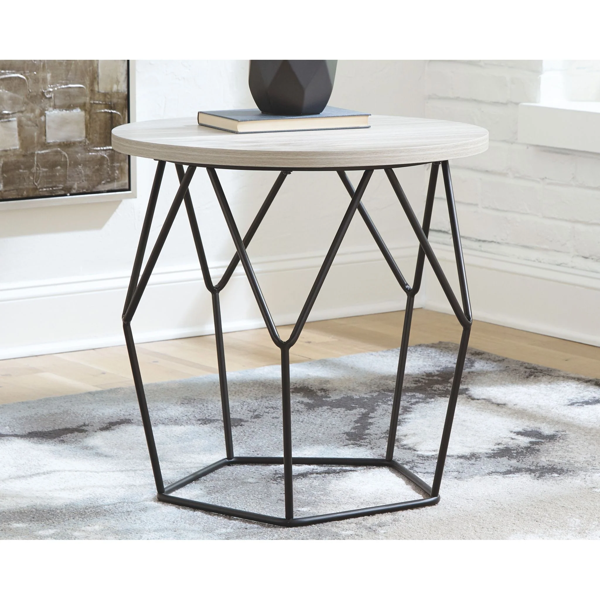 Waylowe Round End Table - Image 2