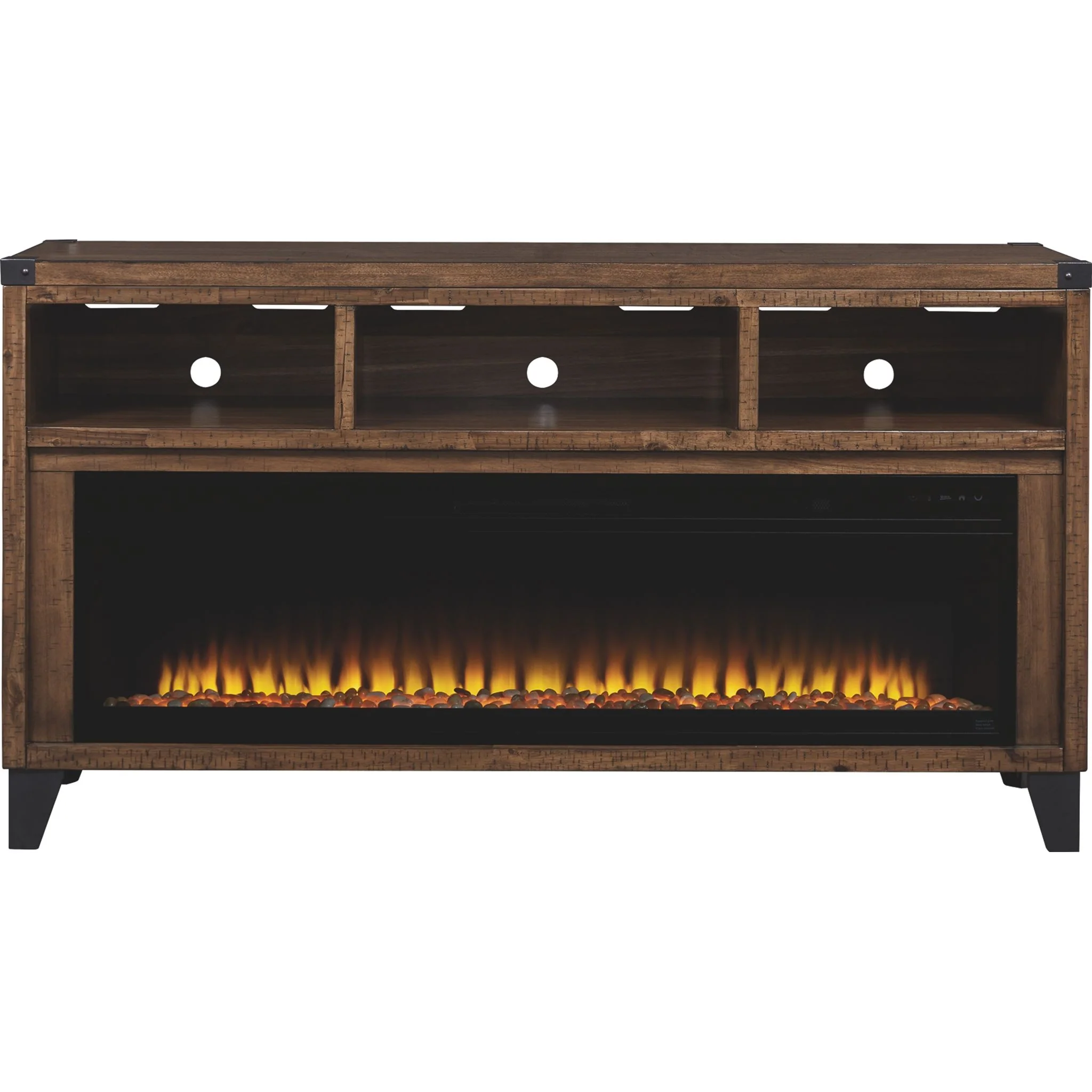 Royard Large TV Stand with Electric Fireplace - Image 3