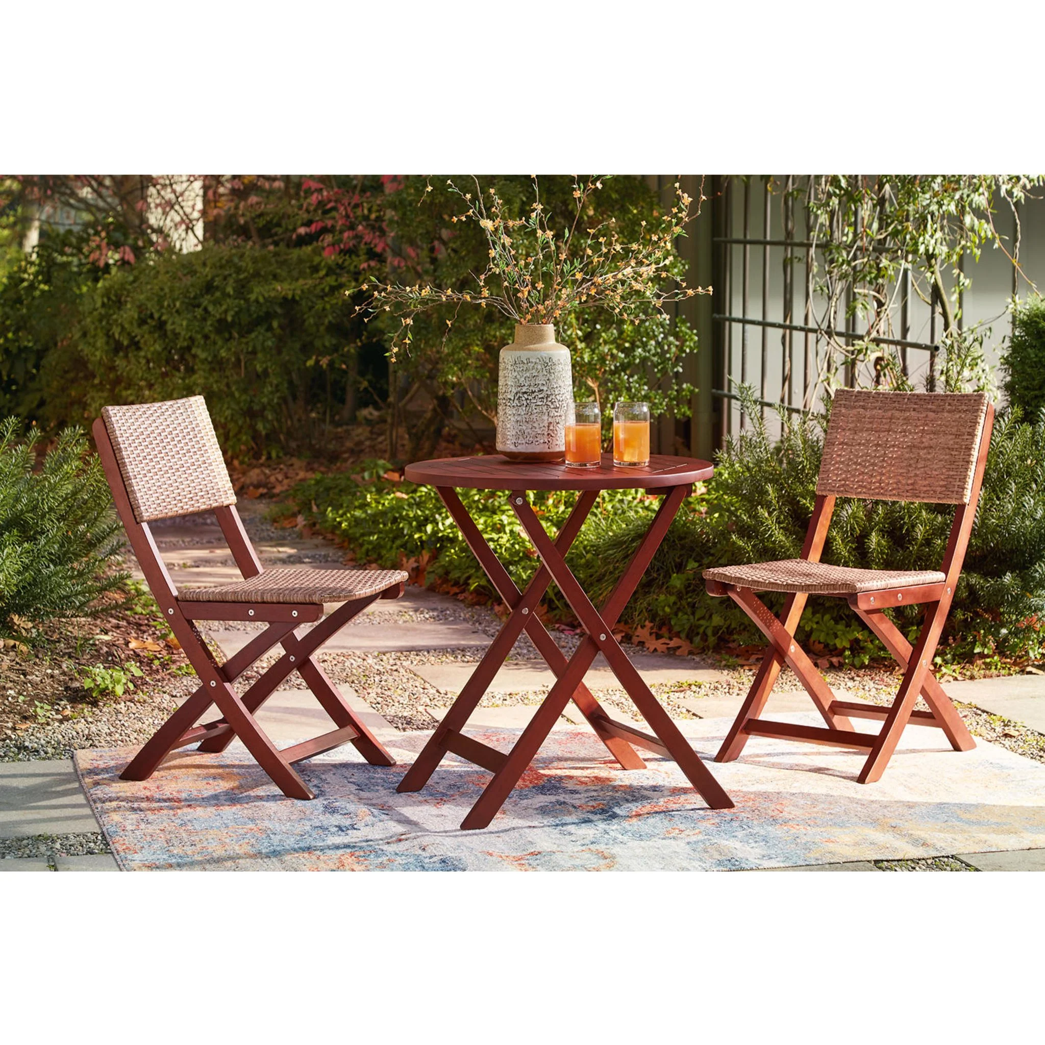 Outdoor Safari Peak Chairs w/Table Set - Image 2